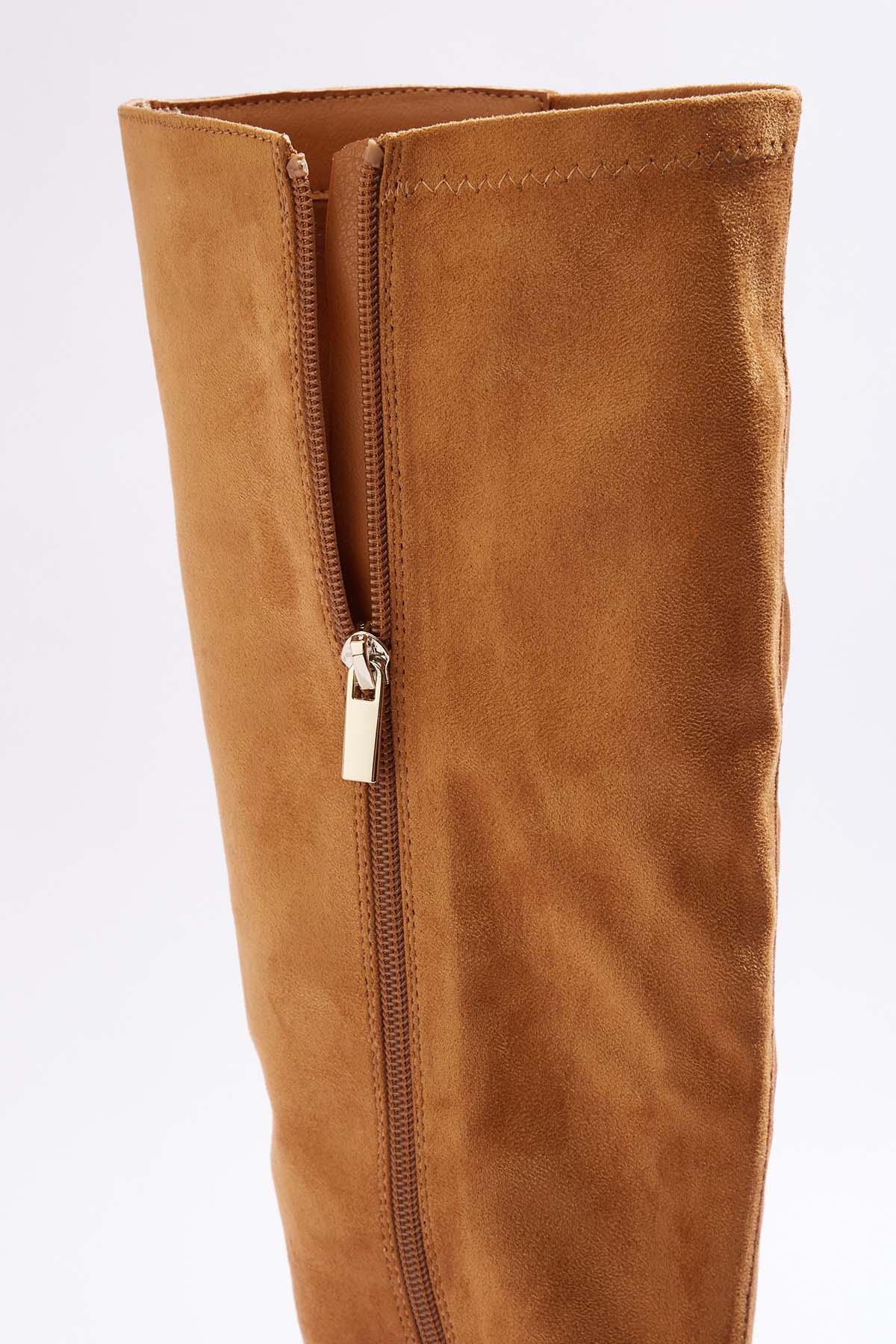 Cato Fashions | Cato Wide Width Faux Suede Stretch Tall Boots