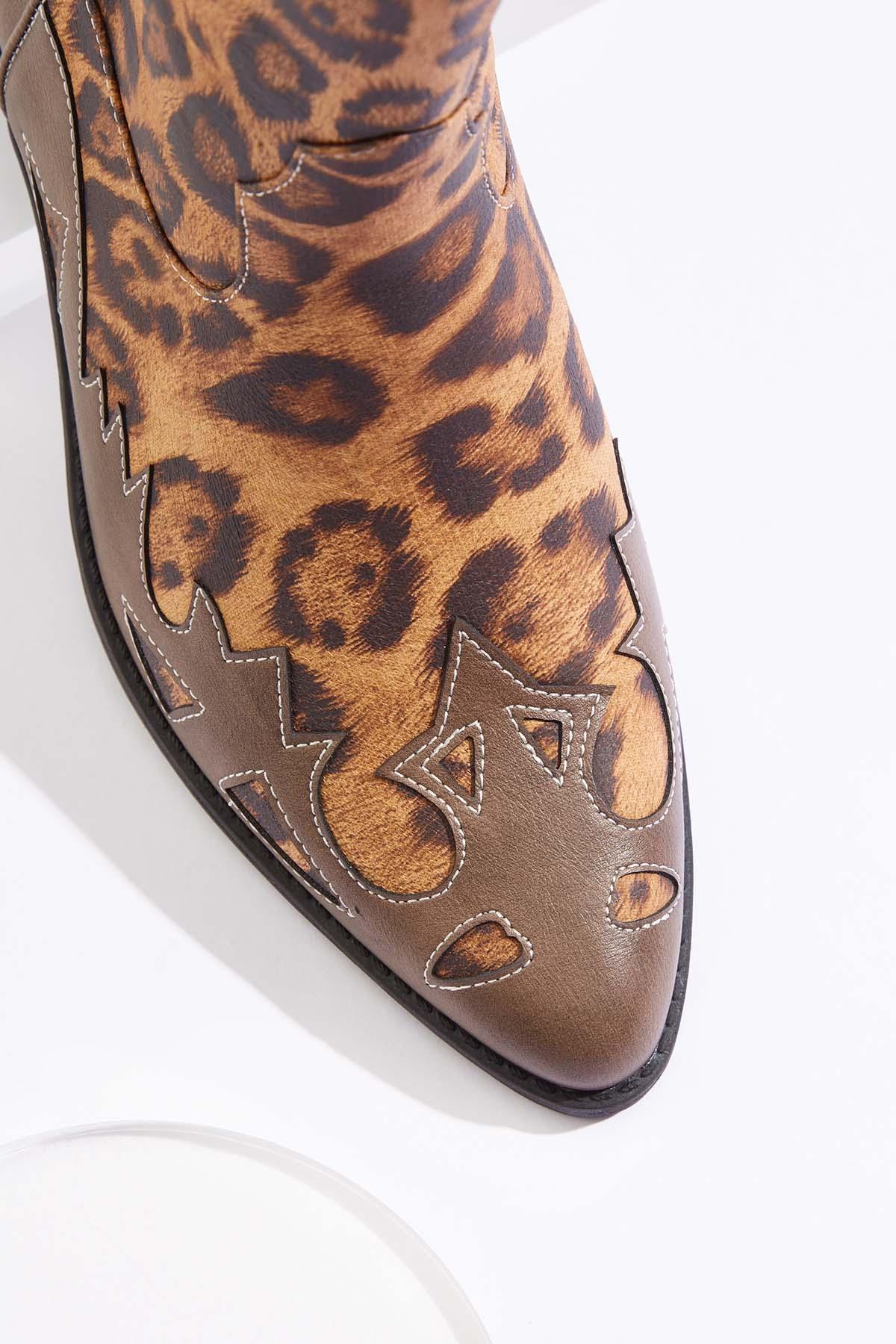 Cato Fashions | Cato Wide Width Leopard Western Tall Boots