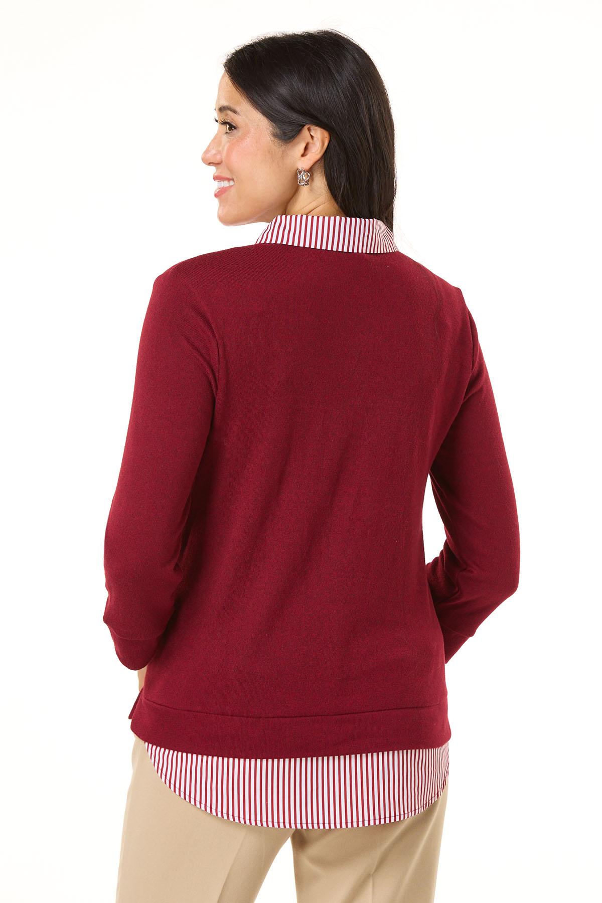 トップス theredthread S symbol bicolor tops THEREDTHREAD / ザレッドスレッド】S symbol bicolor tops