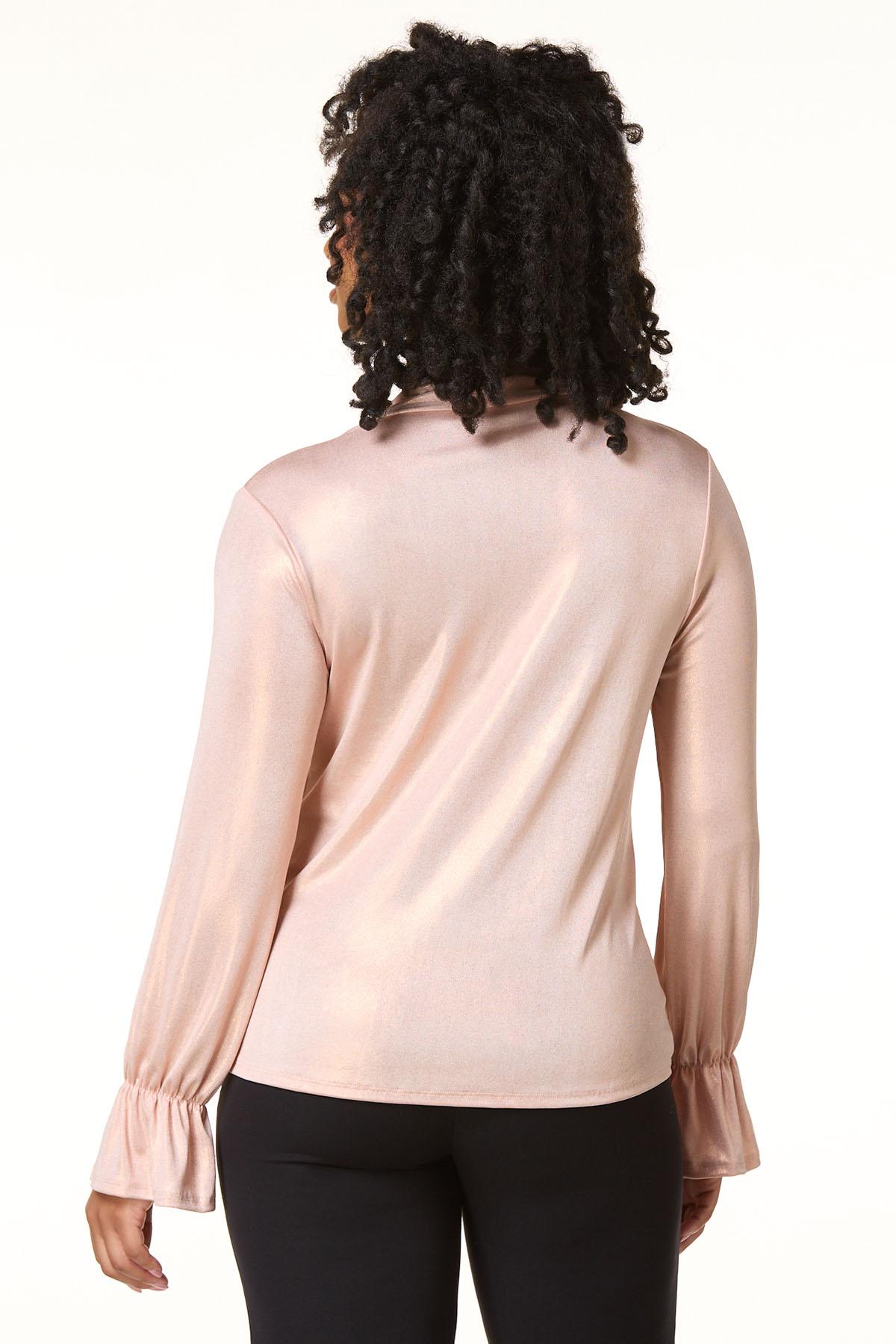Cato Fashions | Cato Metallic Tie Front Top