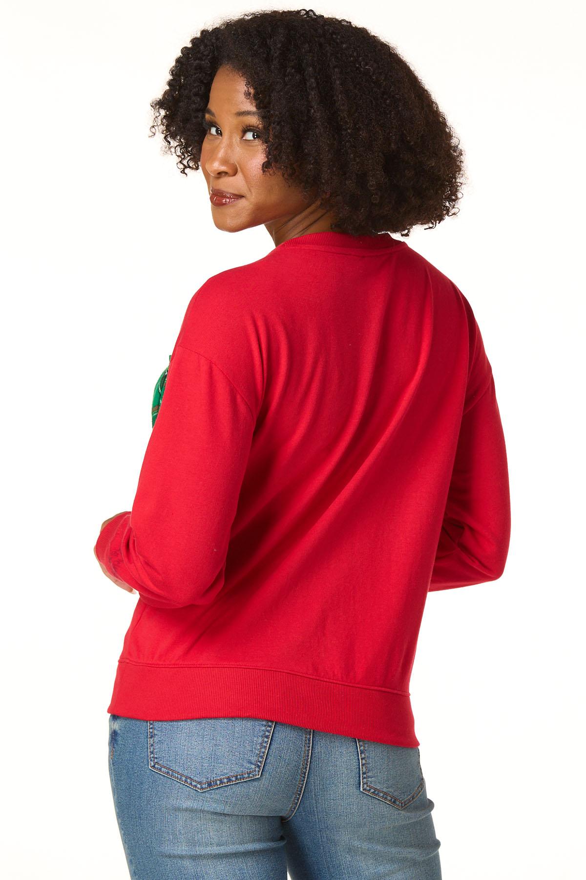 Cato Fashions | Cato Plaid Bow Sweatshirt