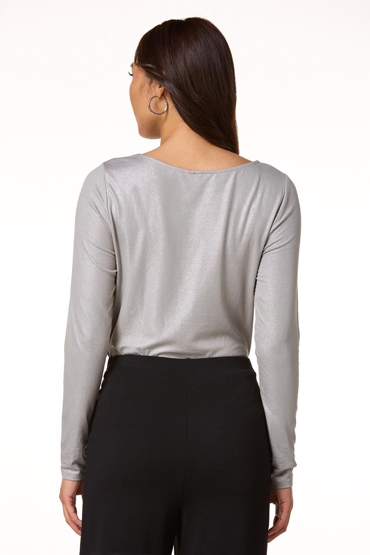 Cato Fashions | Cato Foiled Scoop Neck Top