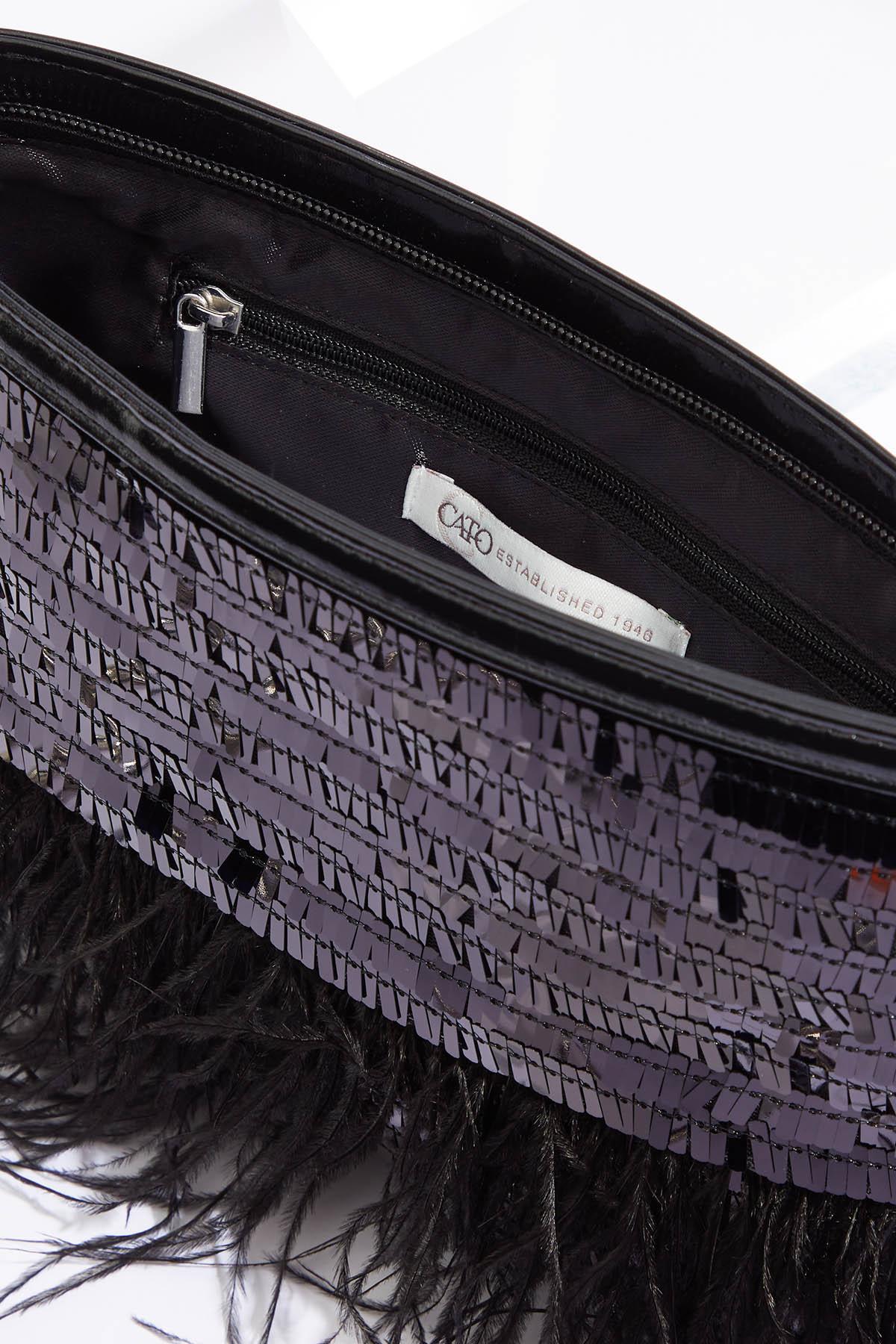 Cato Fashions | Cato Sequin Feather Crossbody
