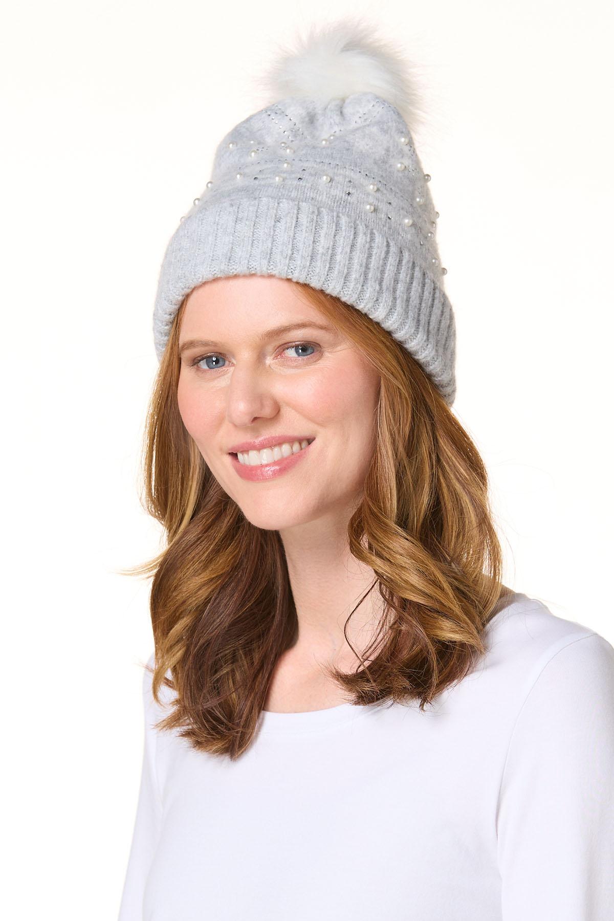 Cato Fashions | Cato Pearl Rhinestone Snowflake Beanie