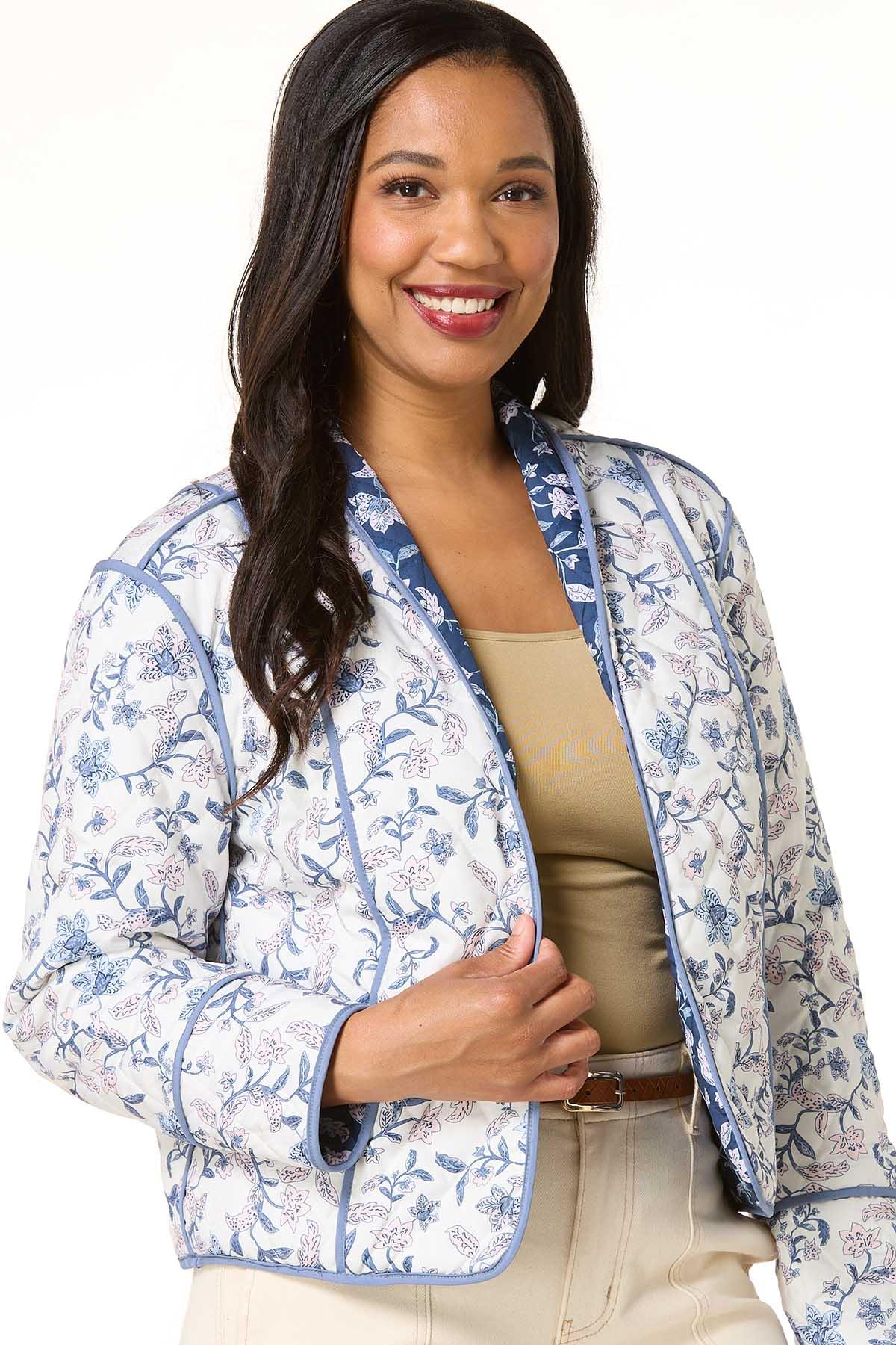 Cato Fashions | Cato Quilted Floral Jacket