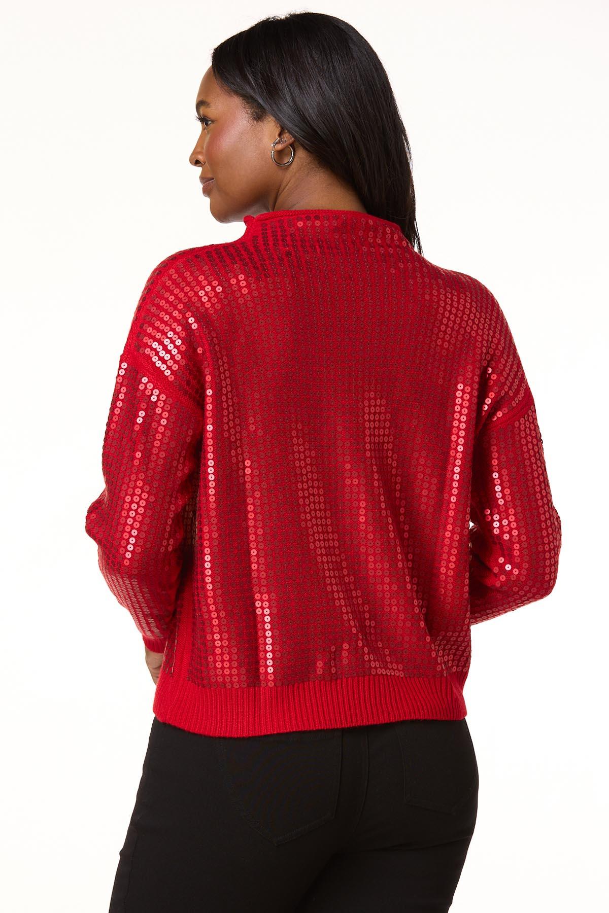 Cato Fashions | Cato All Over Matte Sequin Embellished Sweater