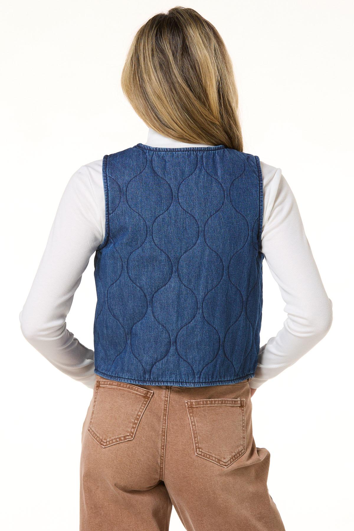 Cato Fashions | Cato Quilted Tie Front Vest