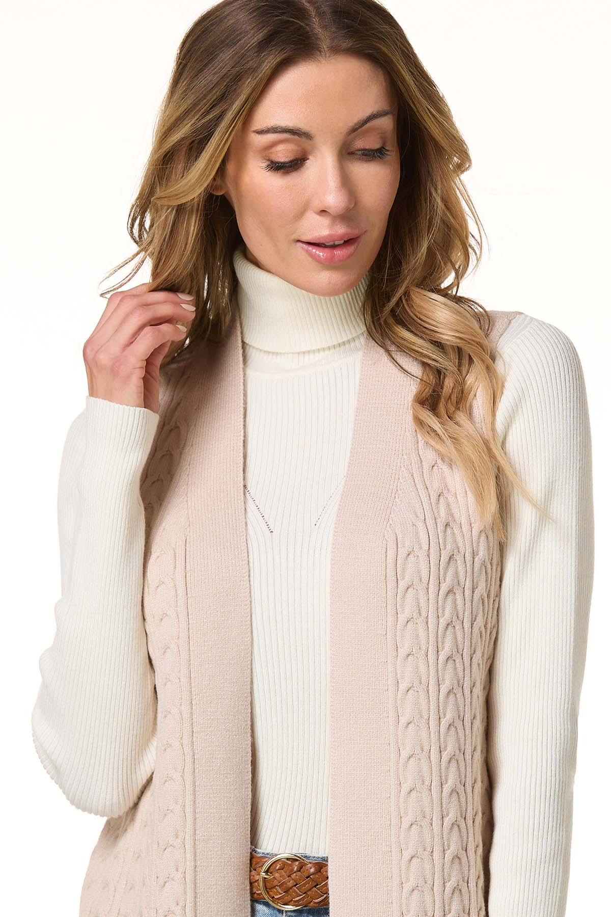 Cato Fashions | Cato Fringe Cable Knit Vest