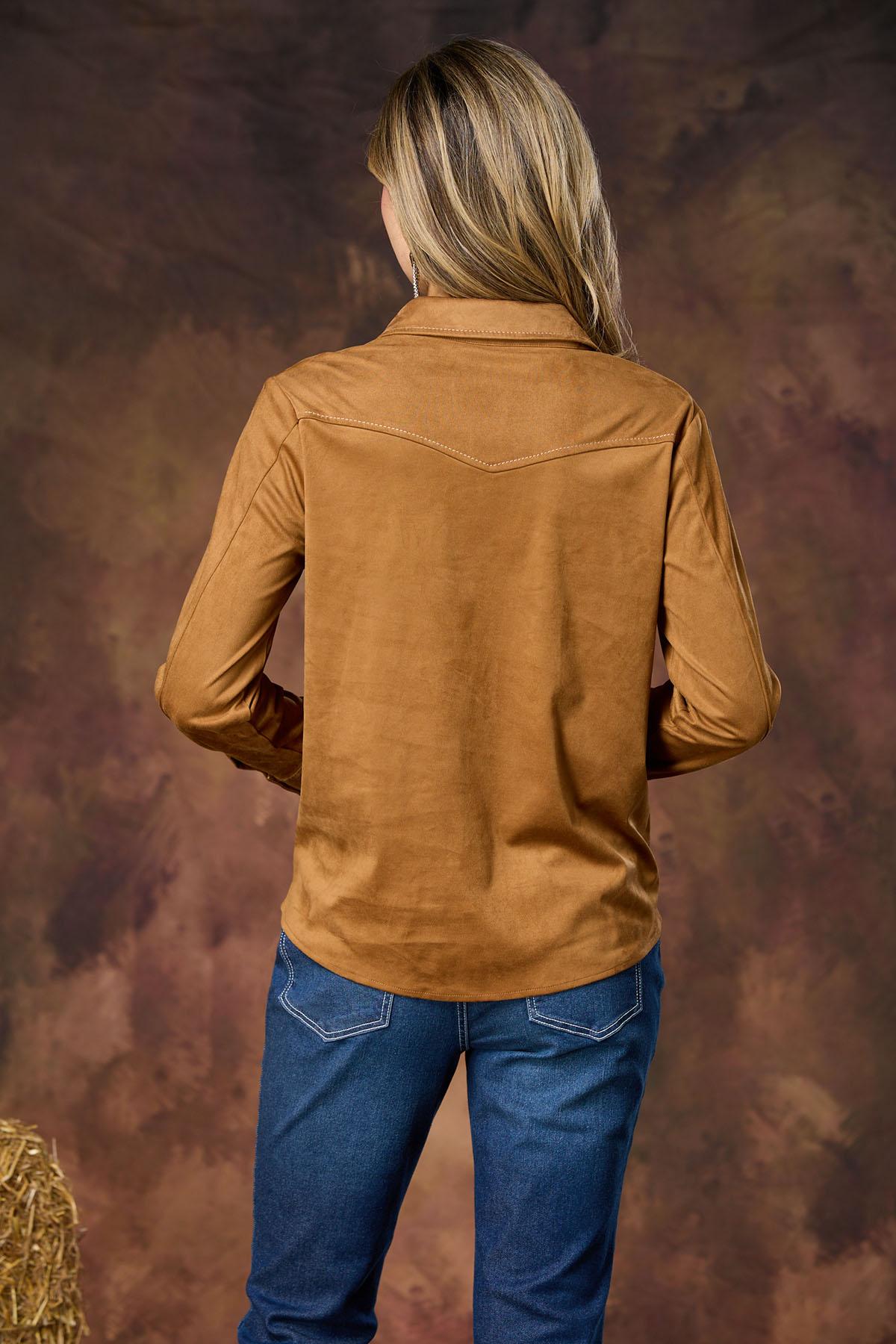 Cato Fashions | Cato Rodeo Suede Button Down Shirt