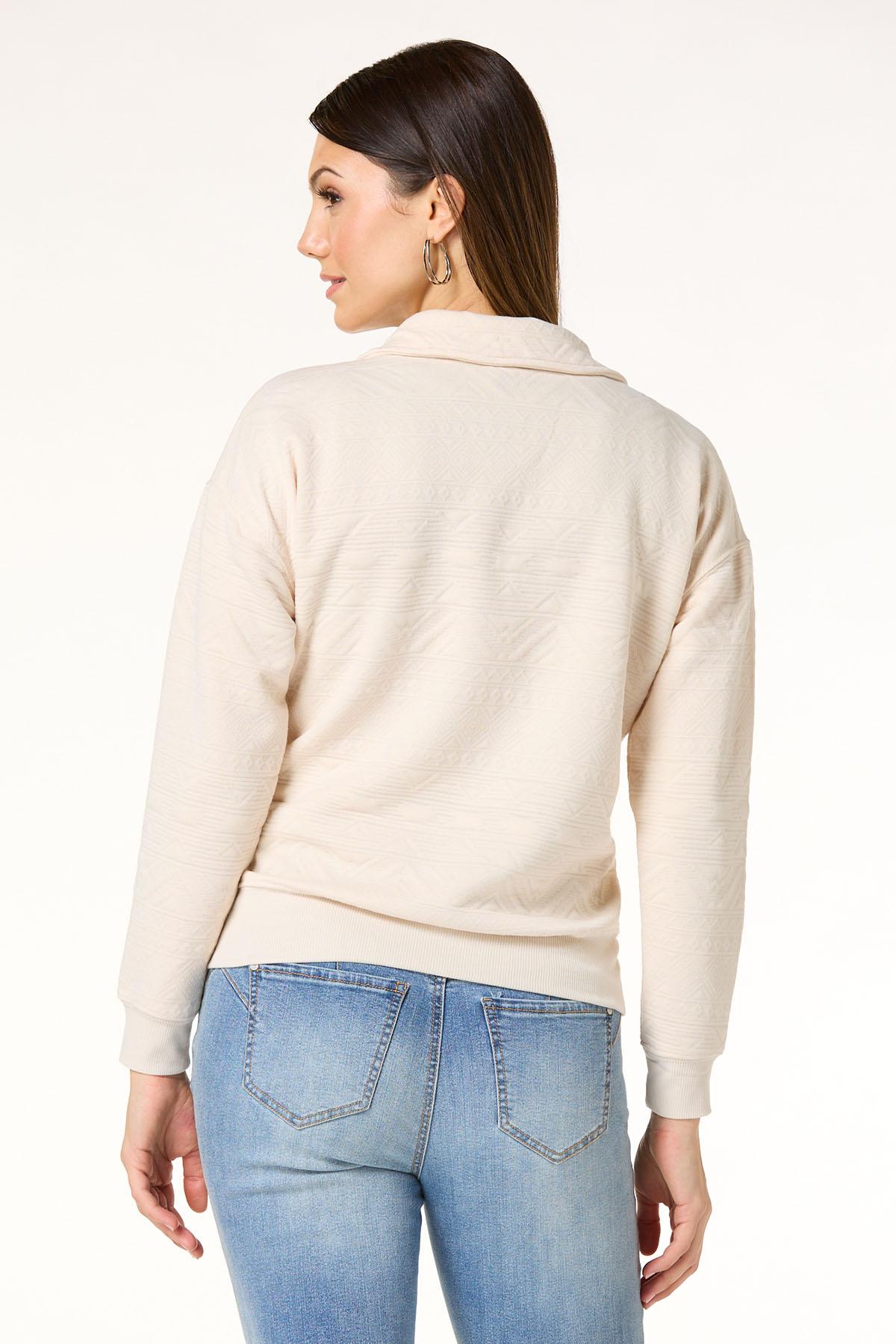 Cato Fashions | Cato Textured Zip Pullover