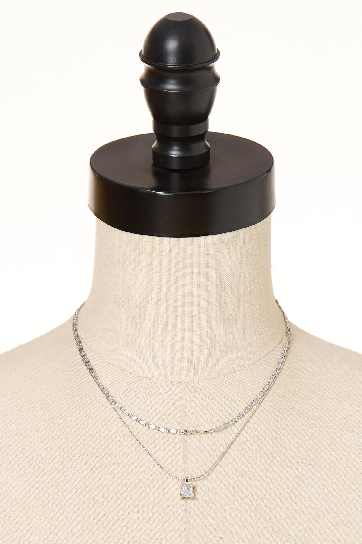 Cato Fashions | Cato Cubic Zirconia Layered Necklace