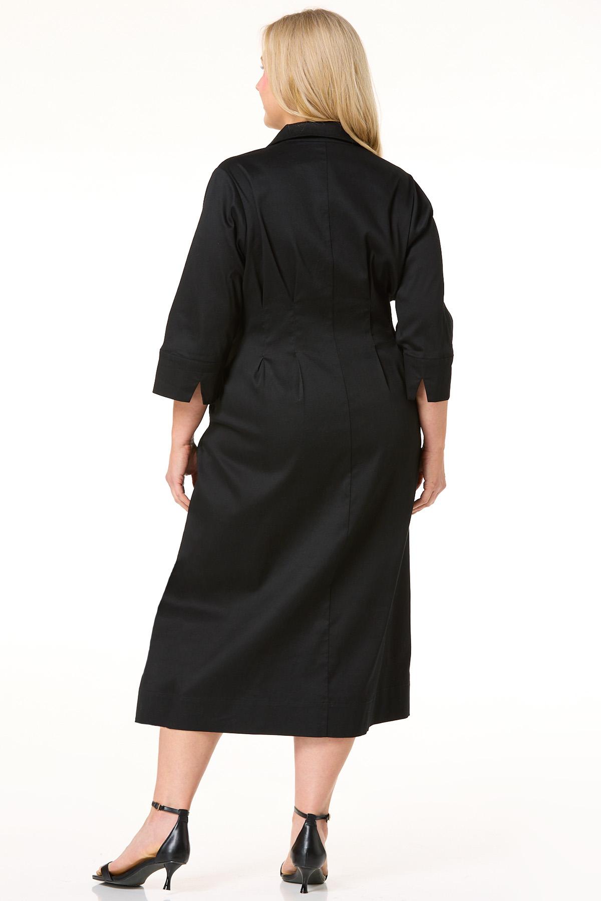plus size black pleated dress Ever-Pretty Inclusive Plus Size Halter Pleated Midi Dress for Wedding Guests & Cocktail Parties main image 0