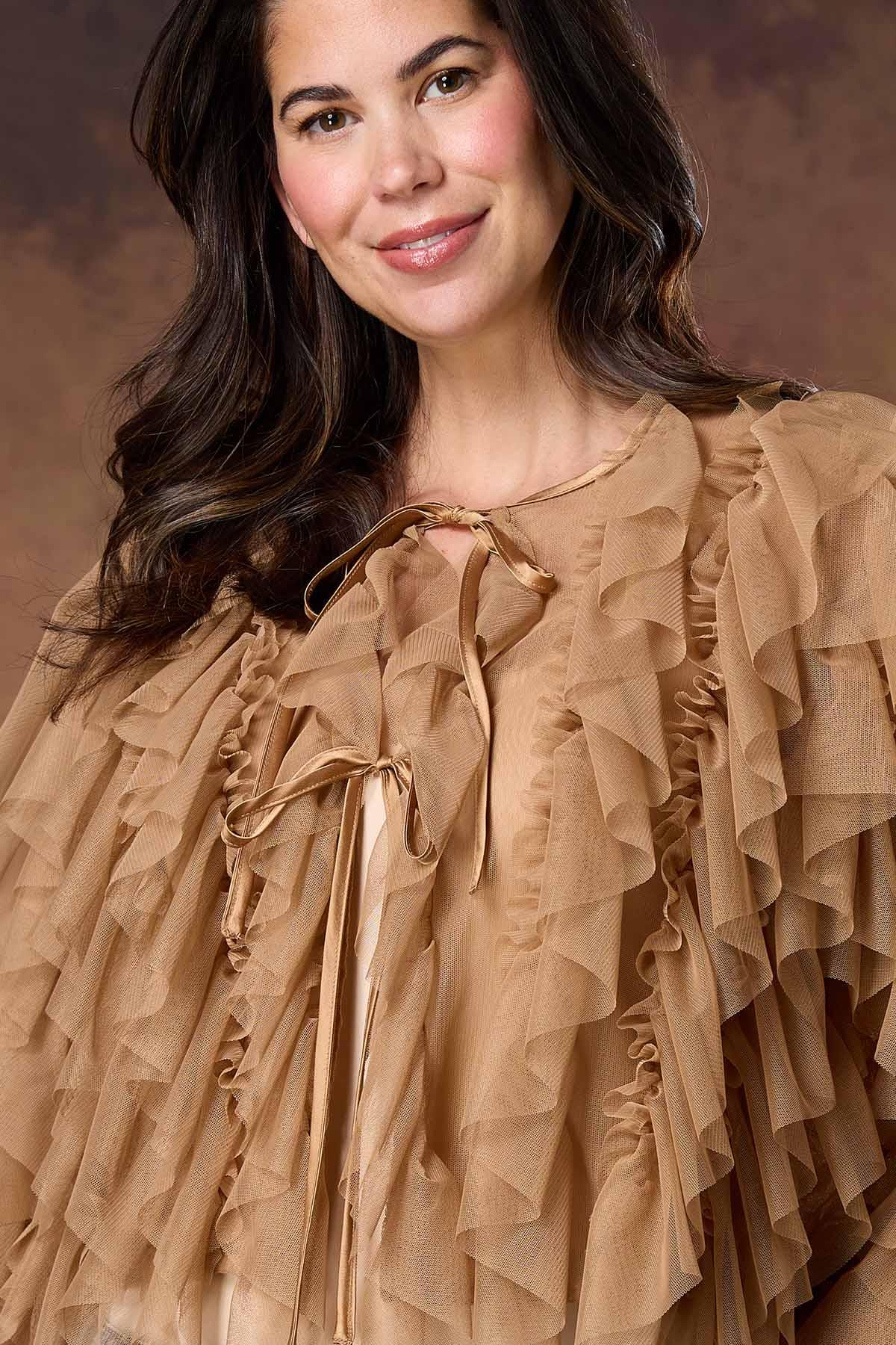 Cato Fashions | Cato Mesh Ruffled Jacket