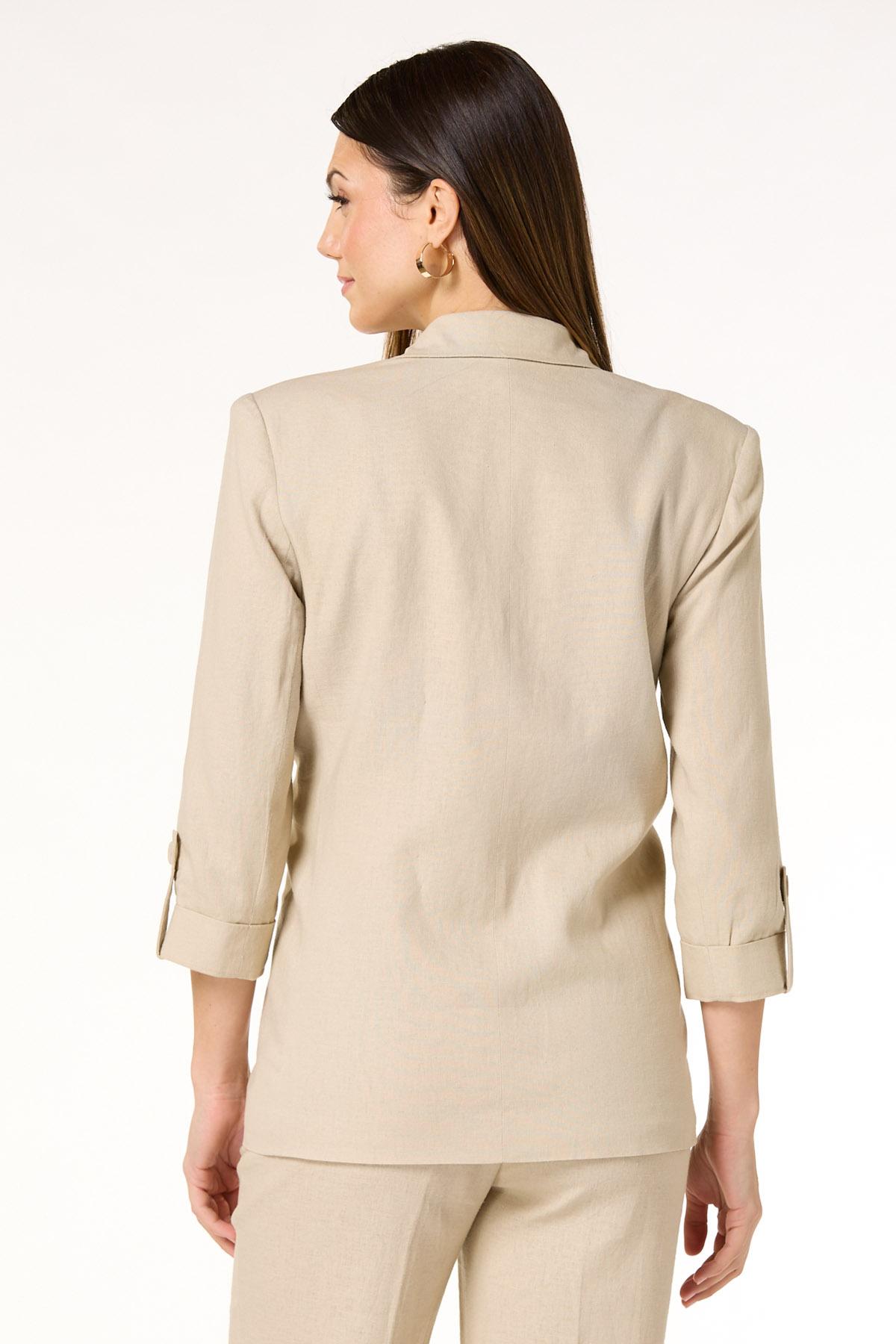 Cato Fashions | Cato Solid Boyfriend Linen Blazer