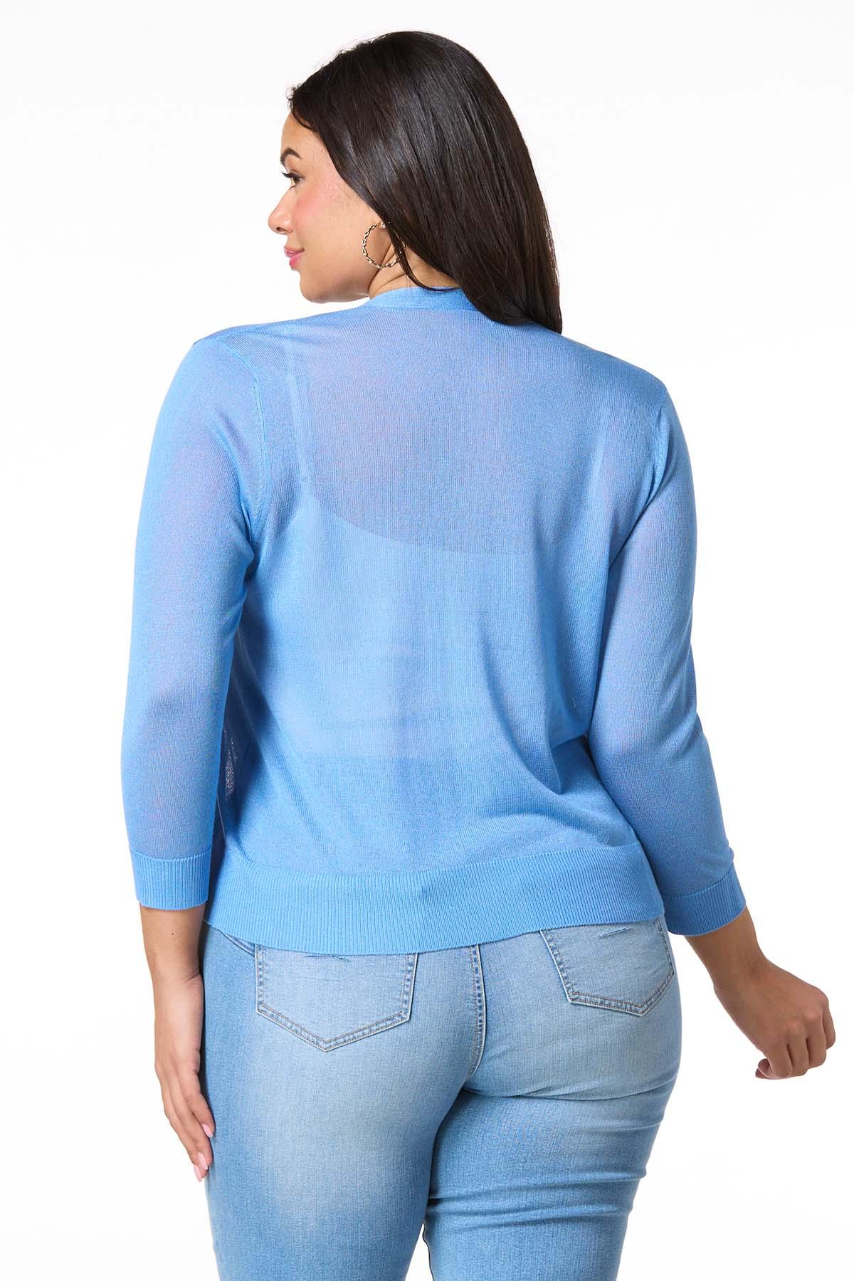 Cato Fashions | Cato Plus Size Solid Sheer Cardigan