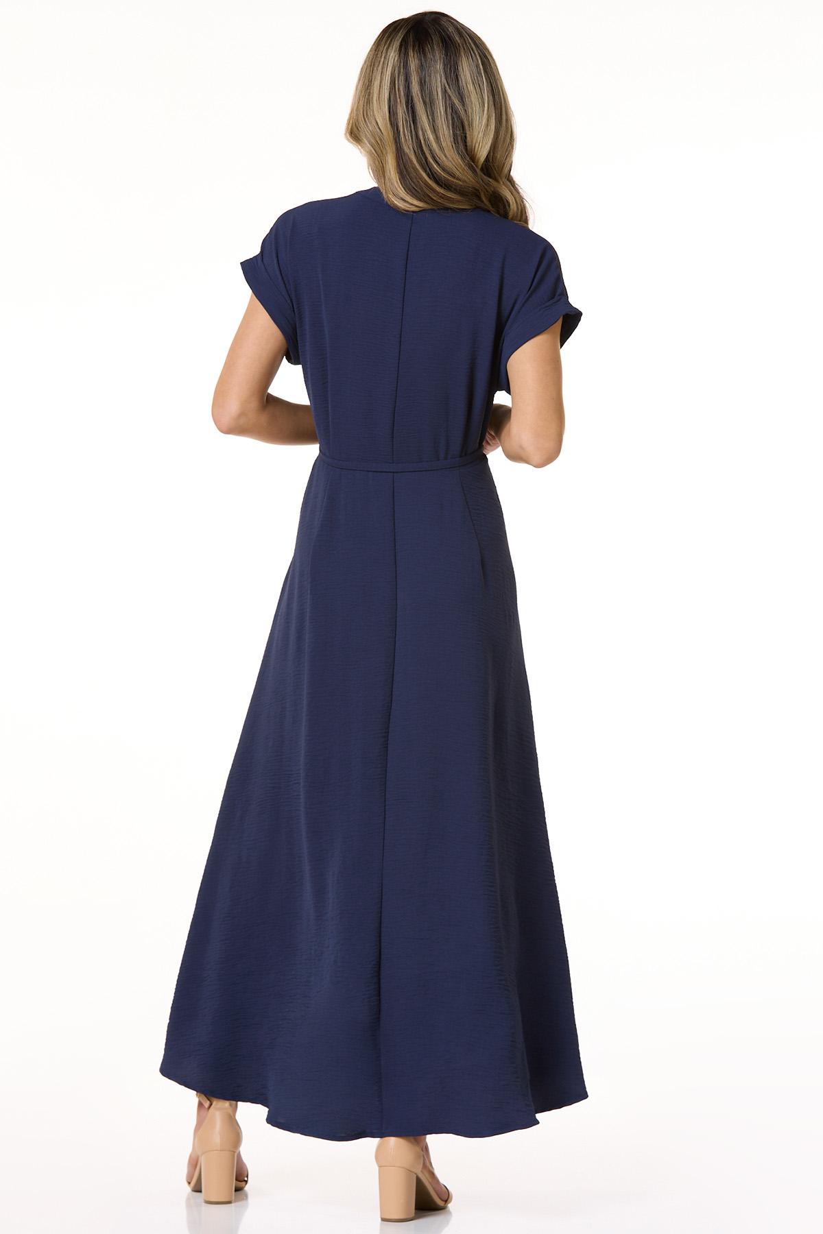 flowy cocktail dresses with sleeves Palm Beach Flutter Sleeve Maxi Dress main image 1