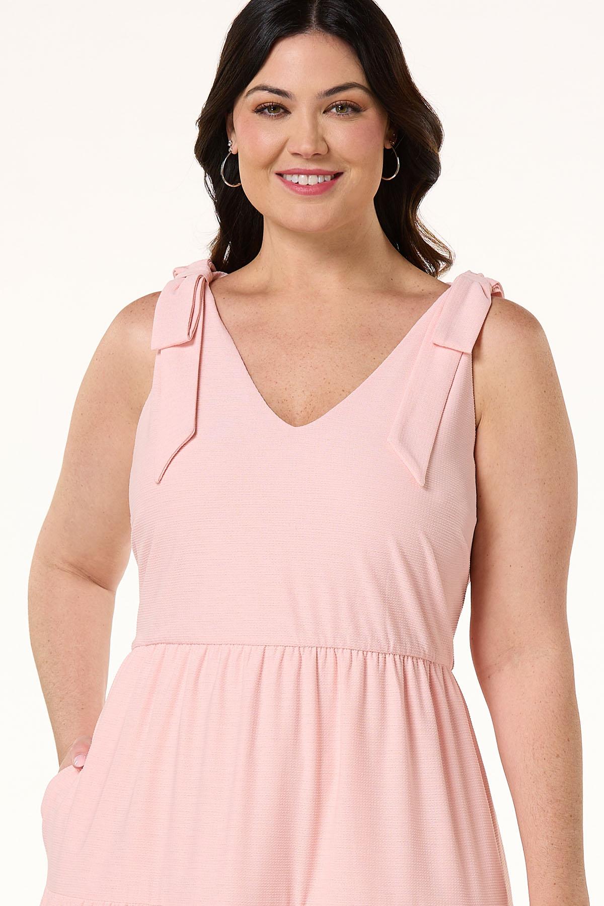 Cato Fashions | Cato Plus Size Textured Bow Shoulder Dress