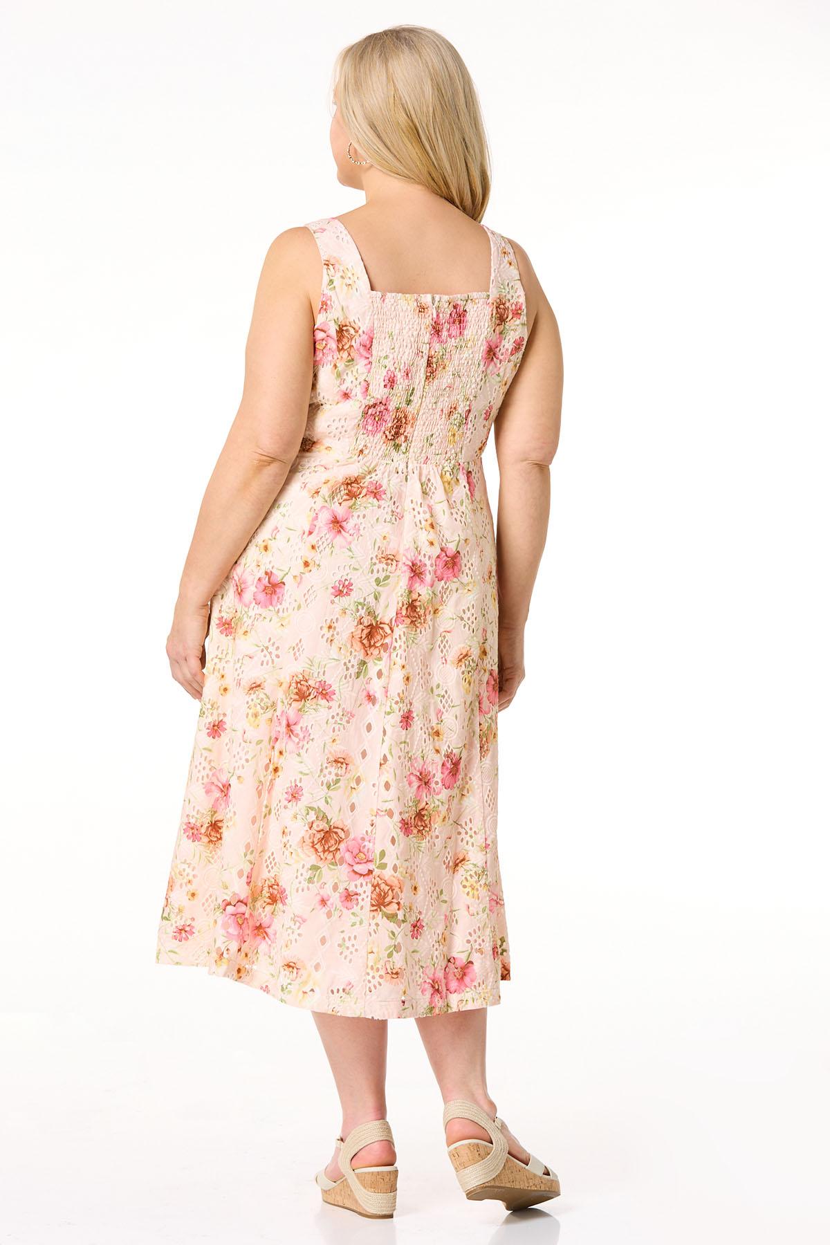 Cato Fashions | Cato Plus Size Rose Garden Eyelet Dress
