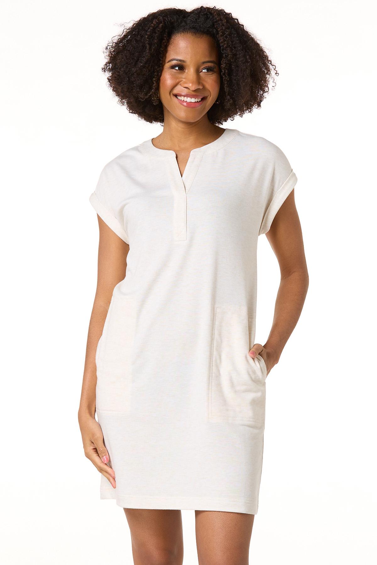 Cato Fashions | Cato Heather Oatmeal Tee Shirt Dress
