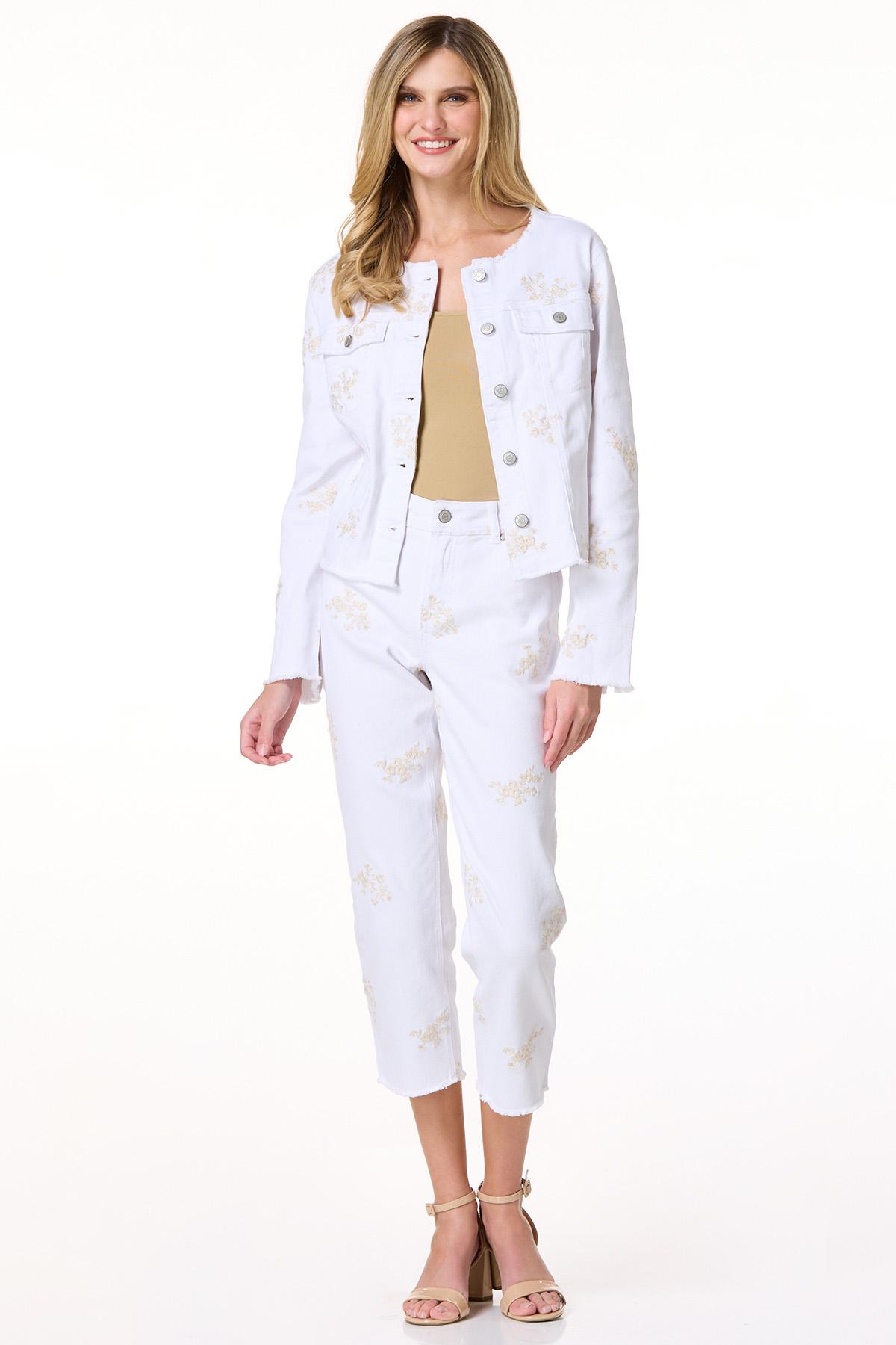 Cato Fashions | Cato Floral Embroidered Denim Jacket