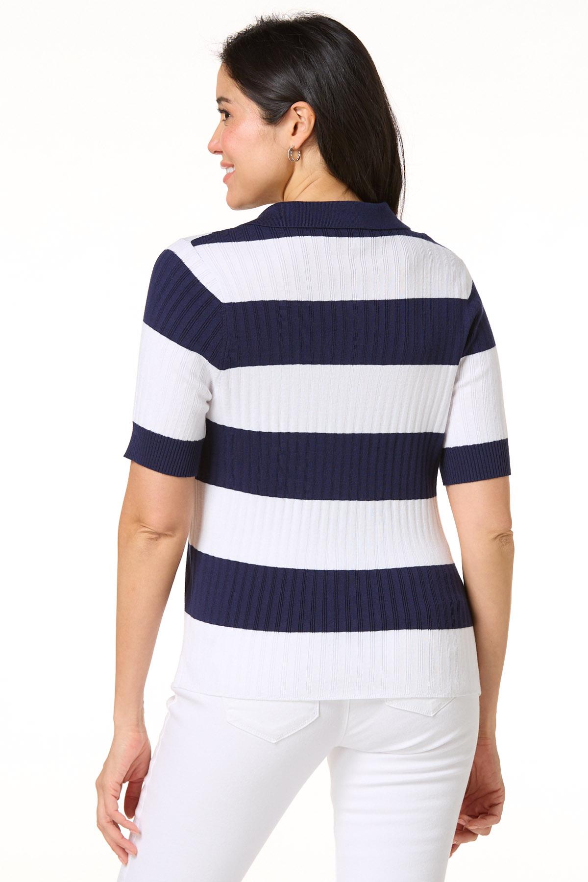 Cato Fashions | Cato Classic Stripe Polo Sweater