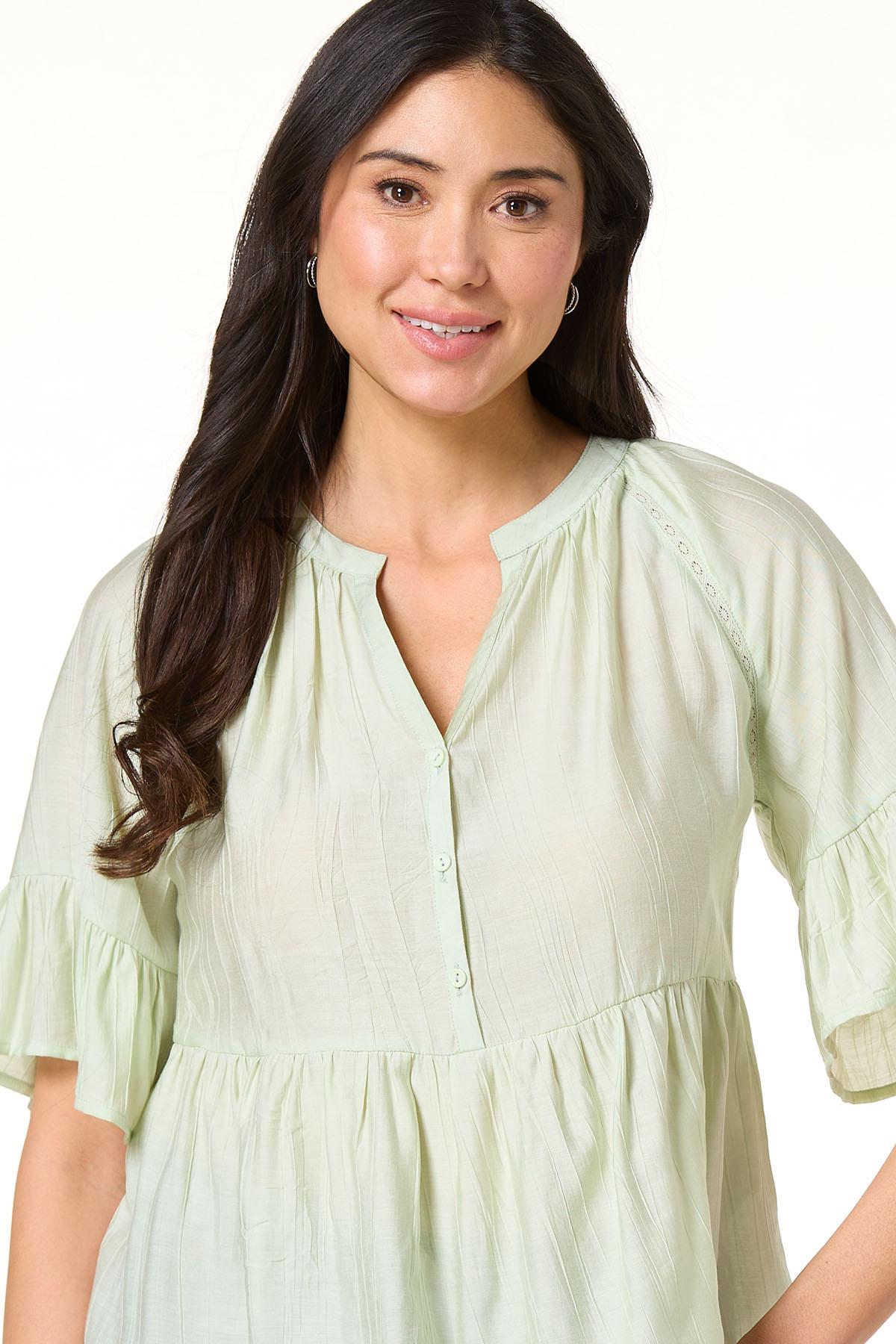Cato Fashions | Cato Flutter Sleeve Peplum Top