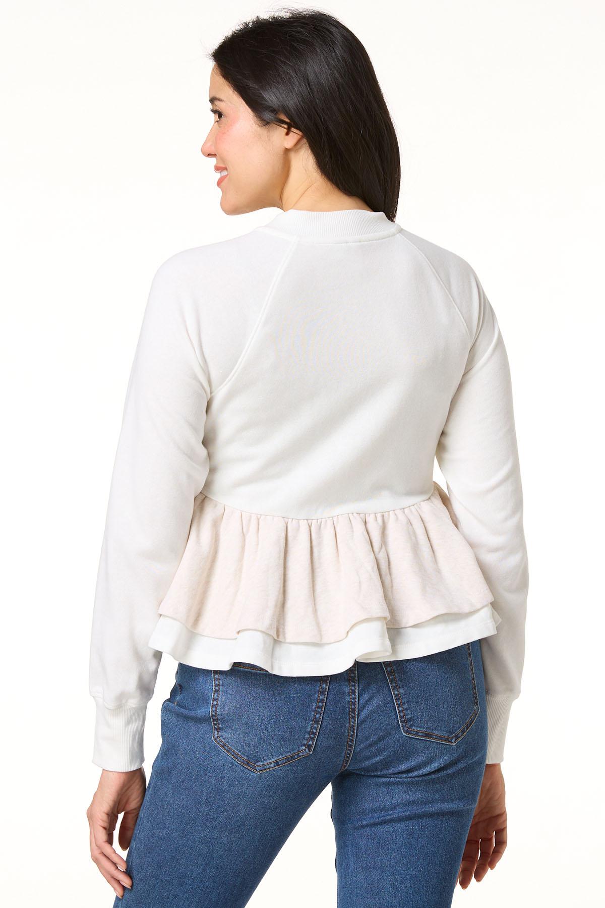 Cato Fashions | Cato Double Ruffled Zip Jacket