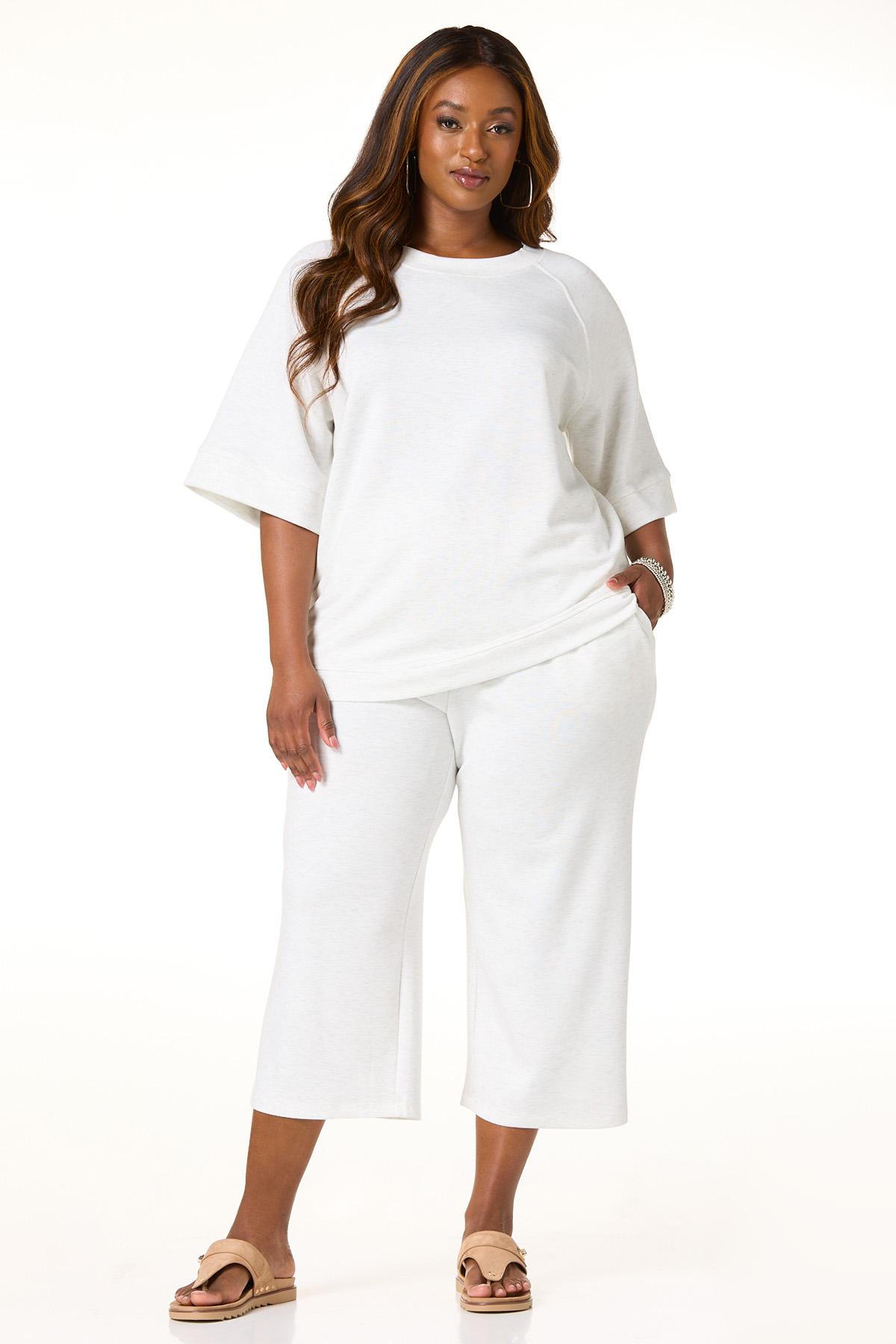 Cato Fashions | Cato Plus Size Cropped Cozy Knit Pants