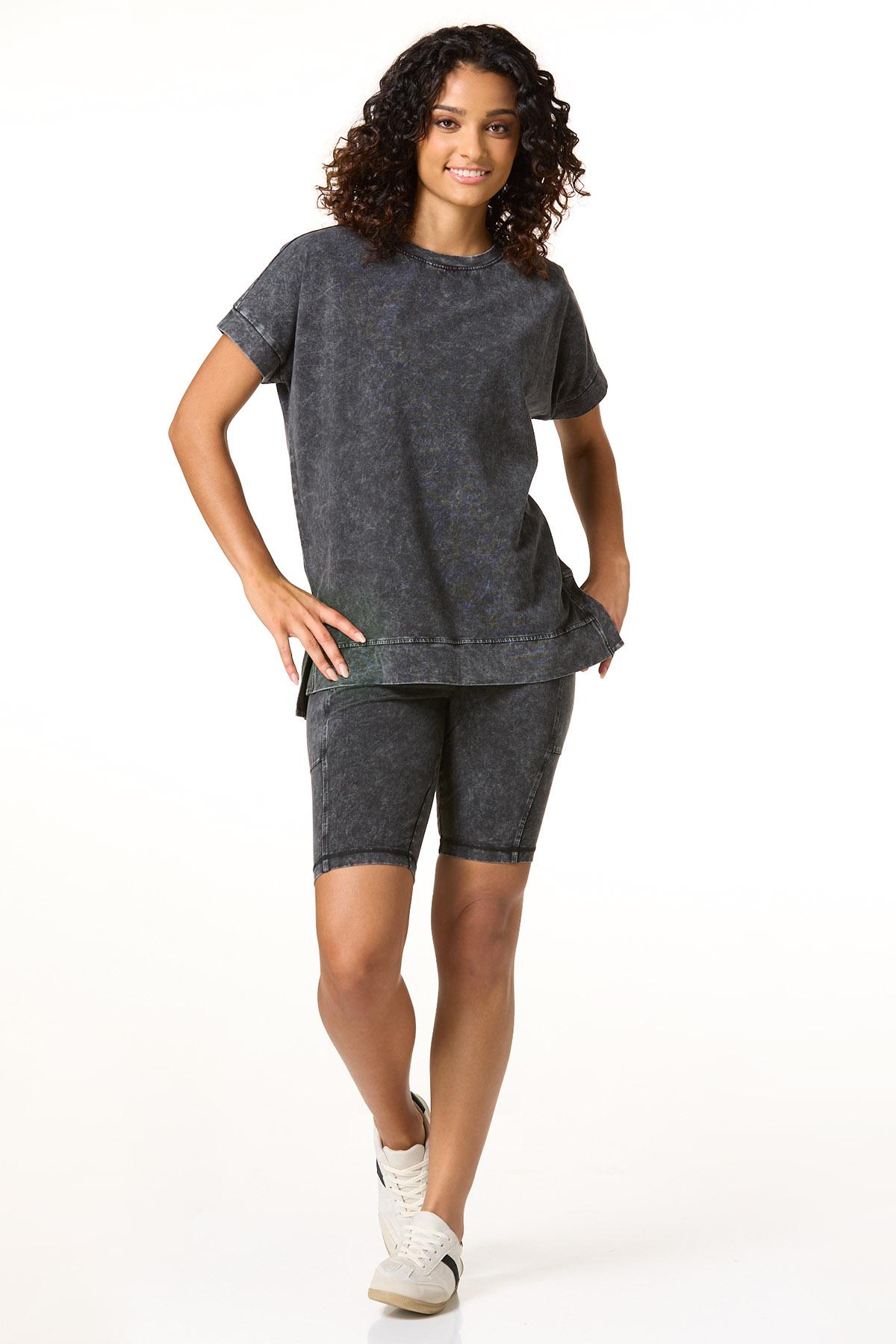 Cato Fashions | Cato Faded Wash Biker Shorts