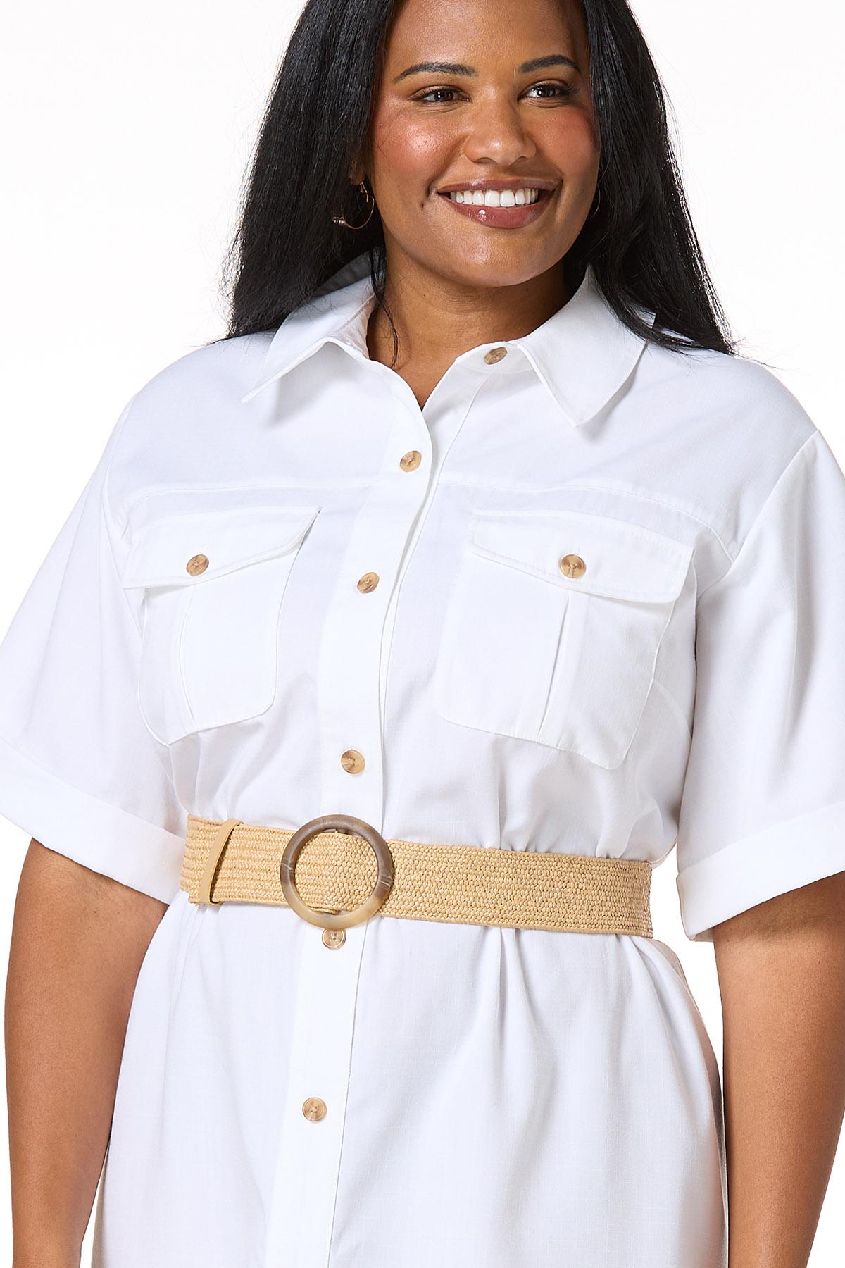 Cato Fashions | Cato Plus Size Classic Belted Shirt Dress