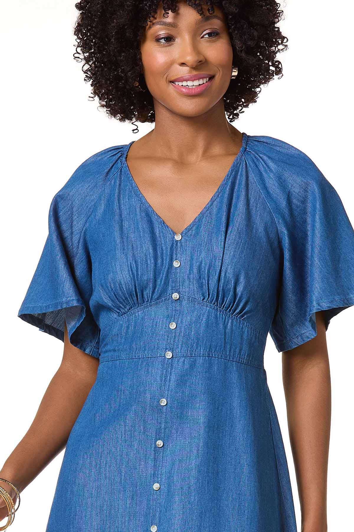 Cato Fashions | Cato Chambray Maxi Dress