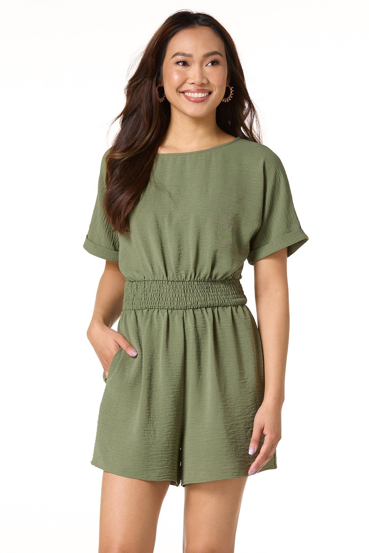Green Flowy Romper - Green Green Flowy Romper - Green