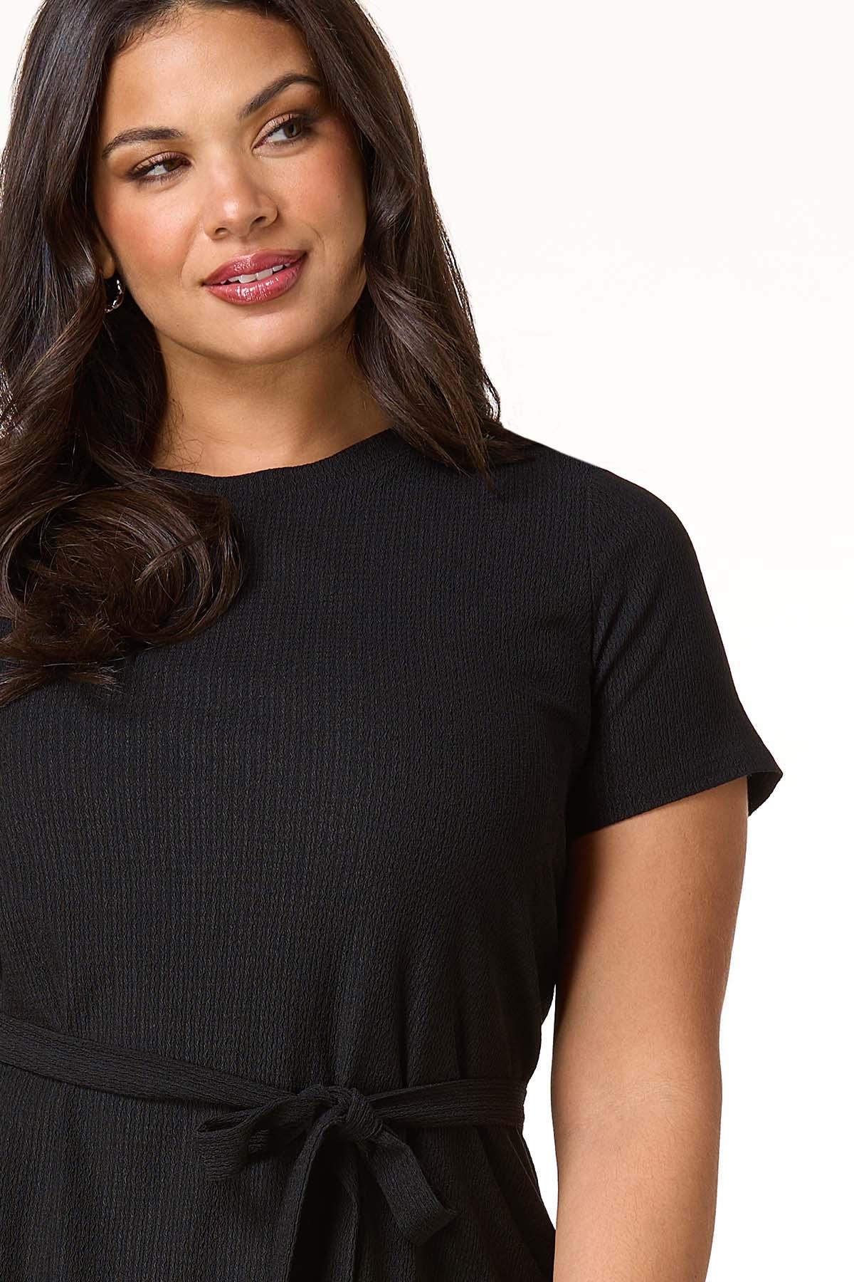 Cato Fashions | Cato Plus Size Textured Belted Tie Waist Dress