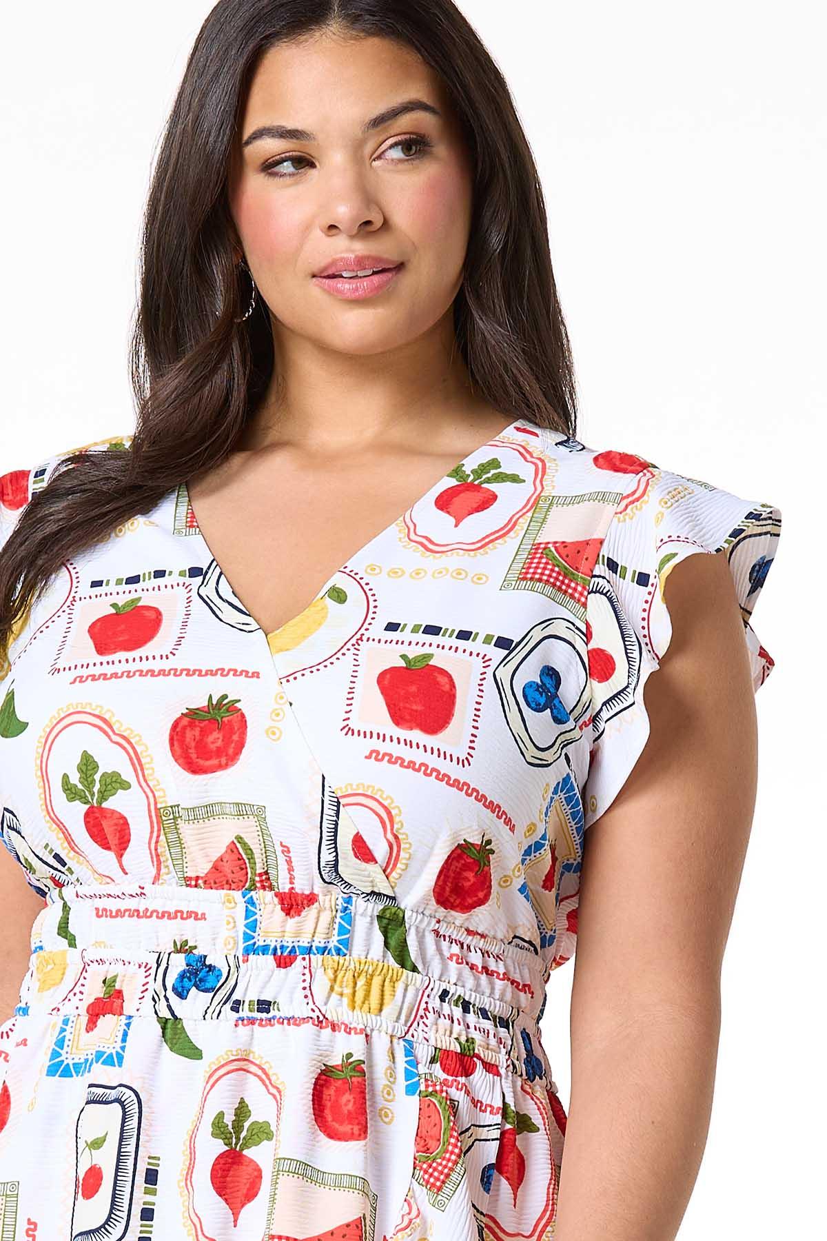 Cato Fashions | Cato Plus Size Flowy Fruit Market Dress