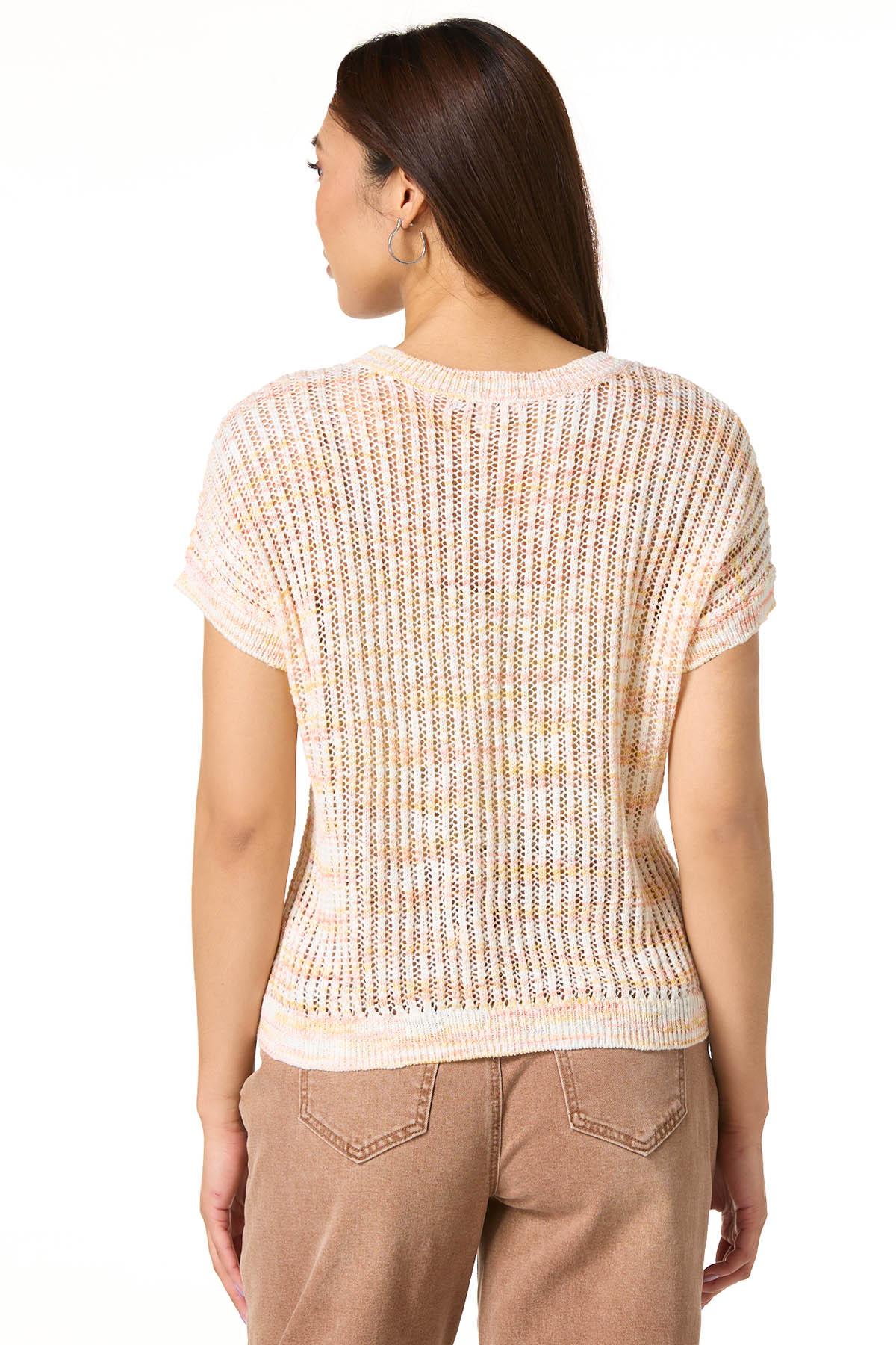 Cato Fashions | Cato Open Stitch Space Dye Sweater