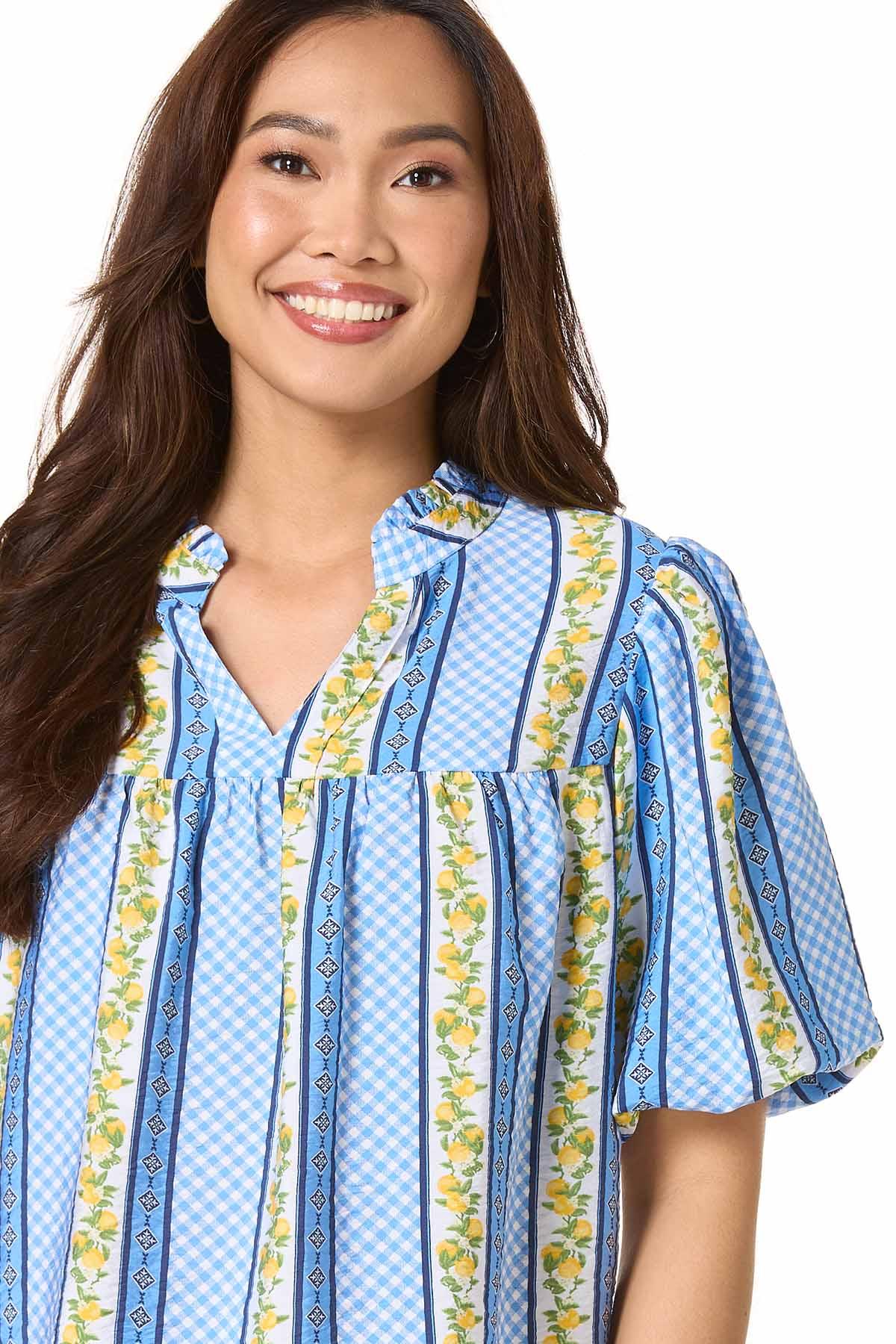 Cato Fashions | Cato Lemon Stripe Top