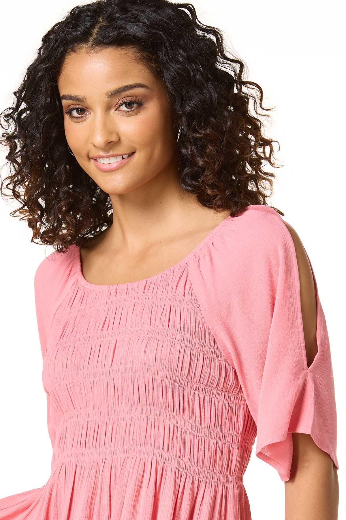 Cato Fashions | Cato Smocked Fringe Trim Top