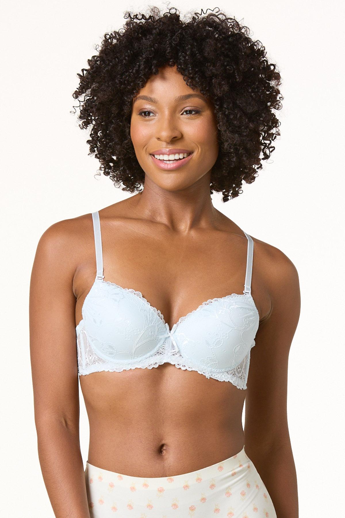 Cato Fashions | Cato Plus Size Blue Lace Bra Set