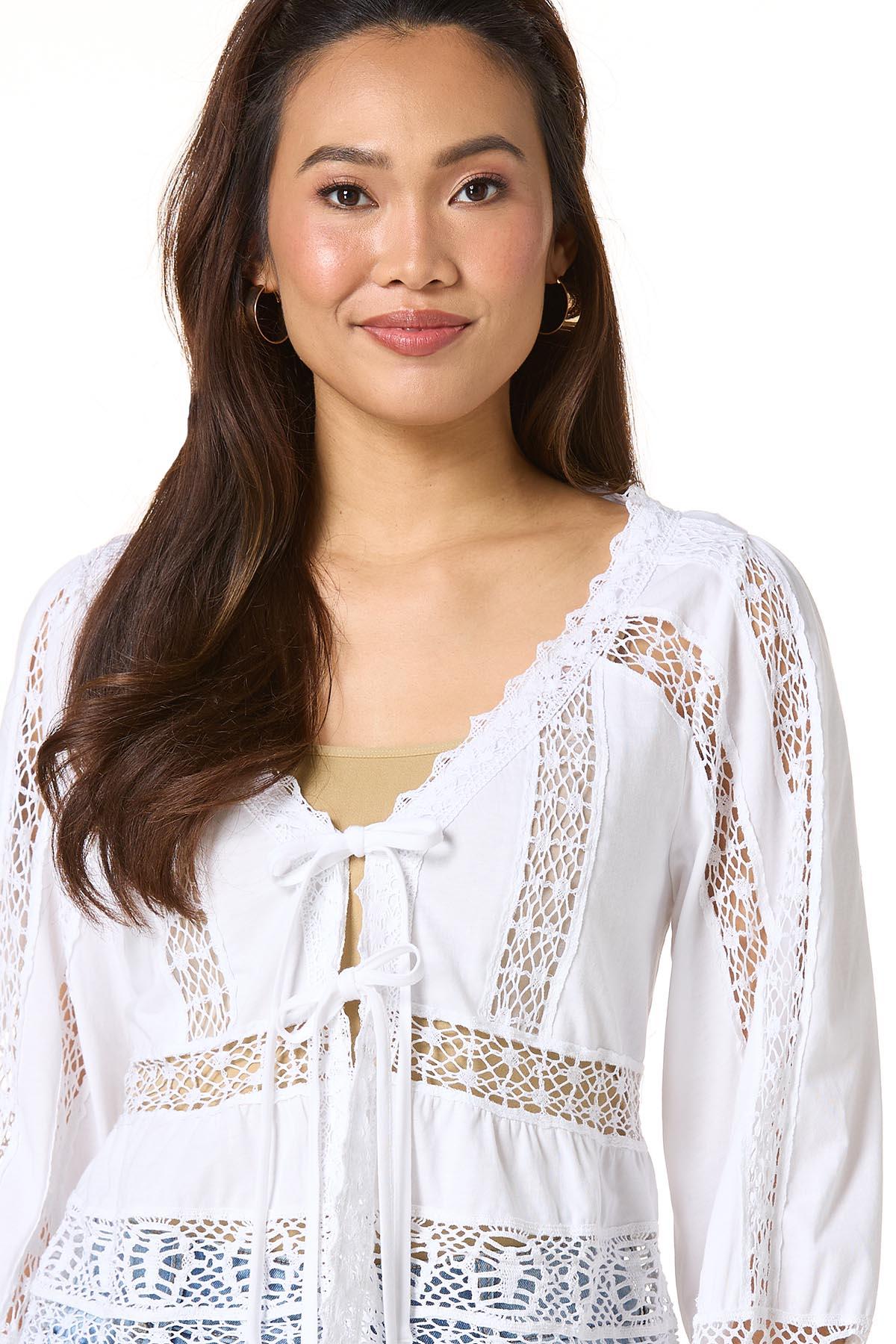 Cato Fashions | Cato Lace Double Tie Top