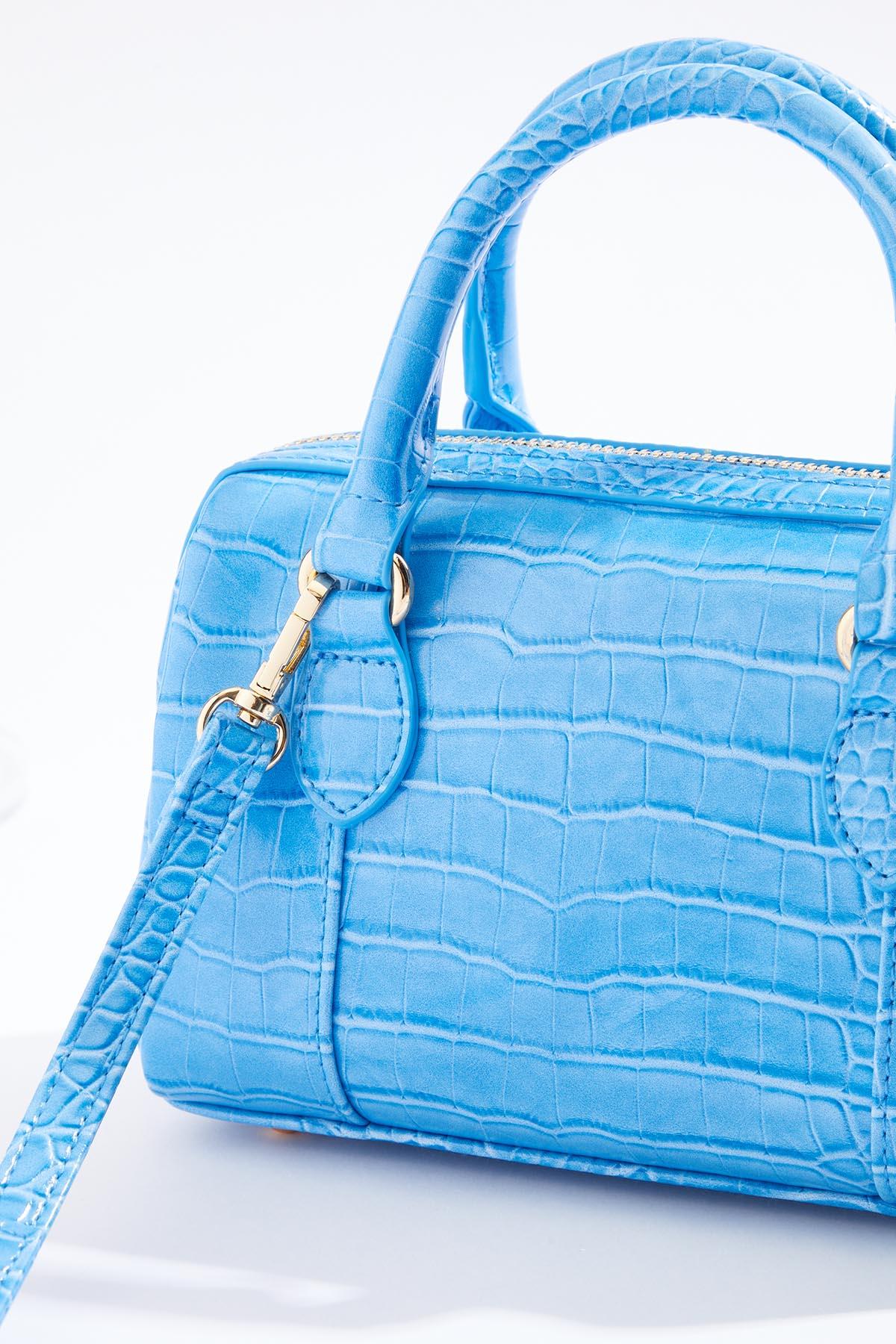 Cato Fashions | Cato Blue Faux Leather Mini Satchel