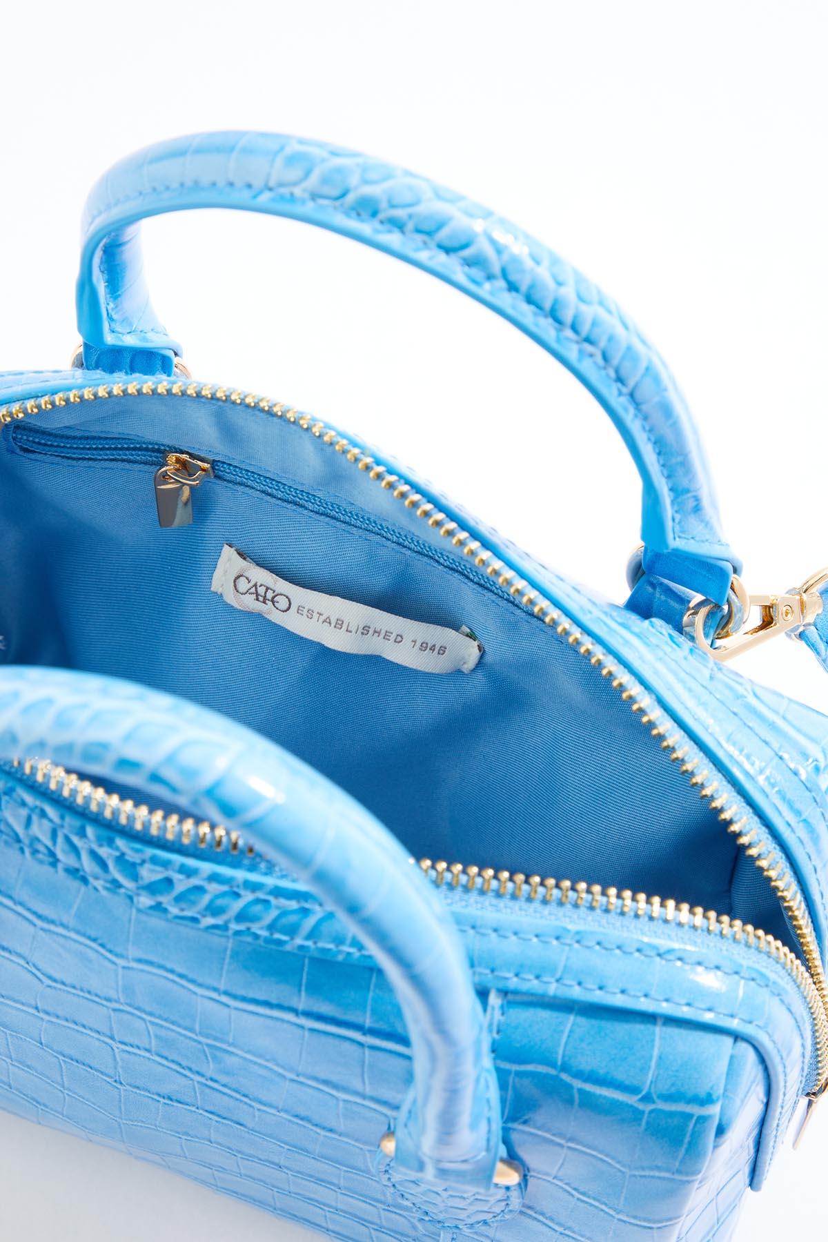 Cato Fashions | Cato Blue Faux Leather Mini Satchel