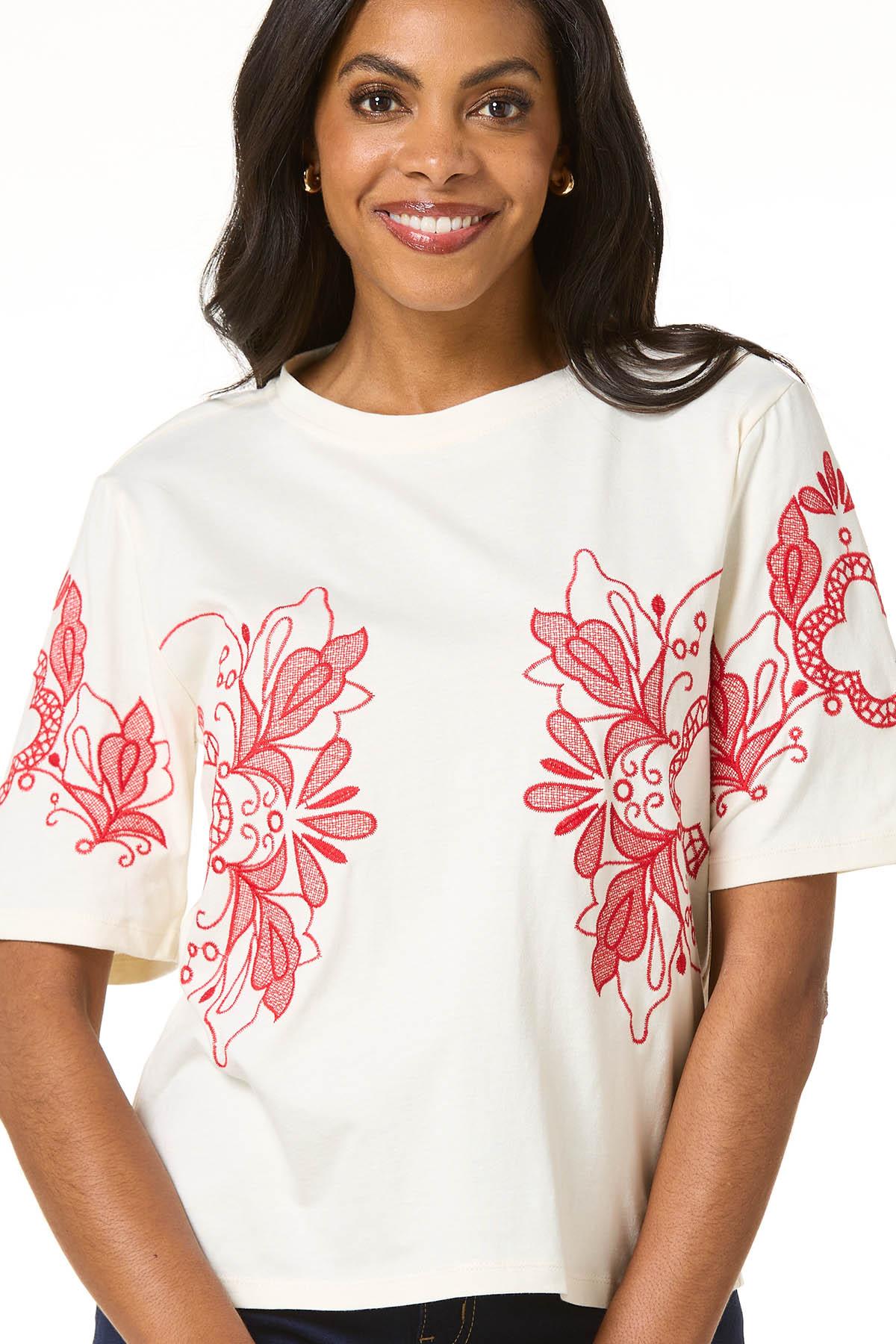 Cato Fashions | Cato Floral Embroidered Top
