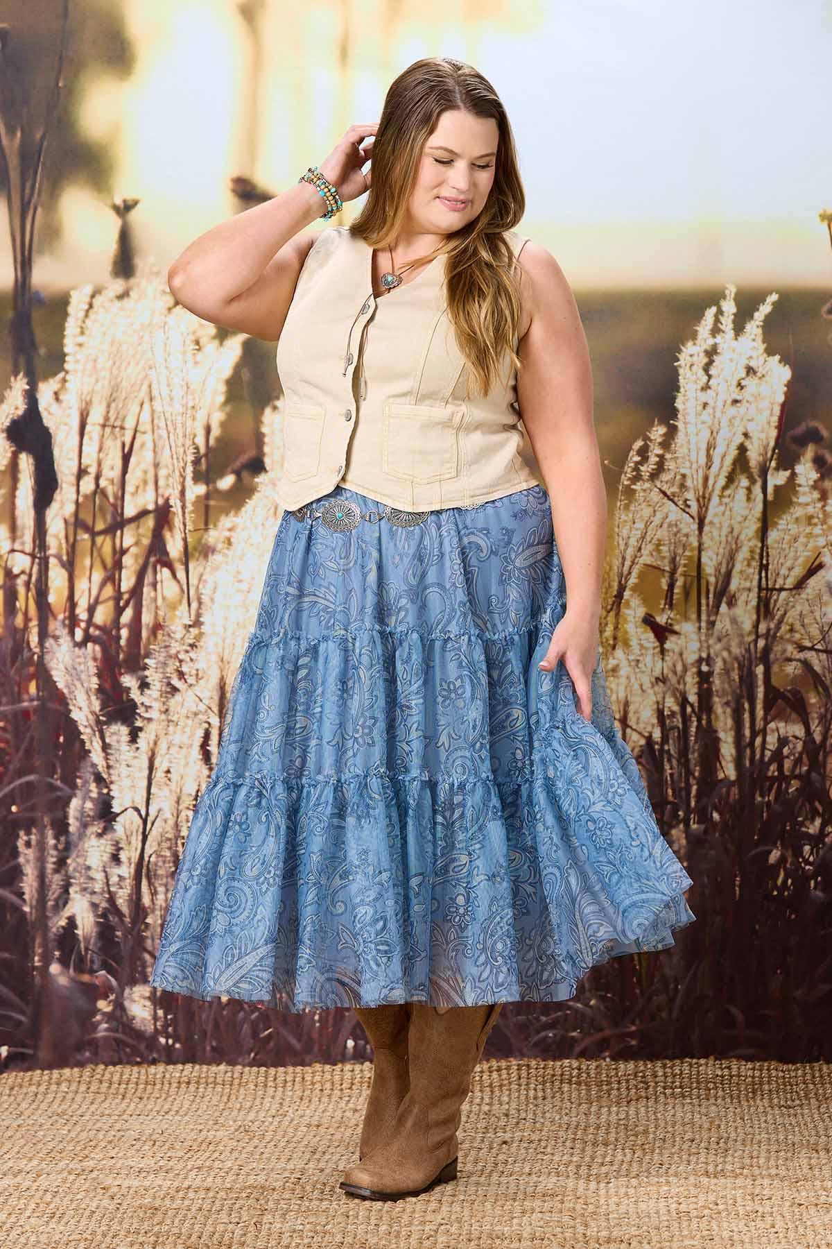 Cato Fashions | Cato Plus Size Paisley Mesh Skirt