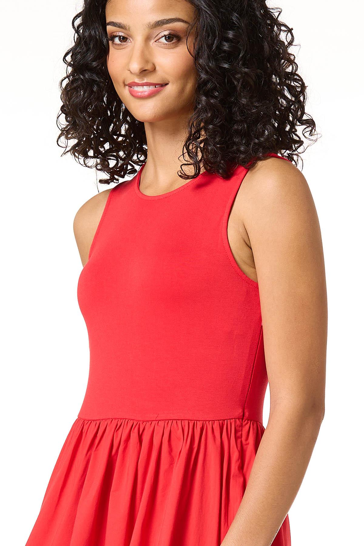 Cato Fashions | Cato Solid Bubble Hem Tank Dress