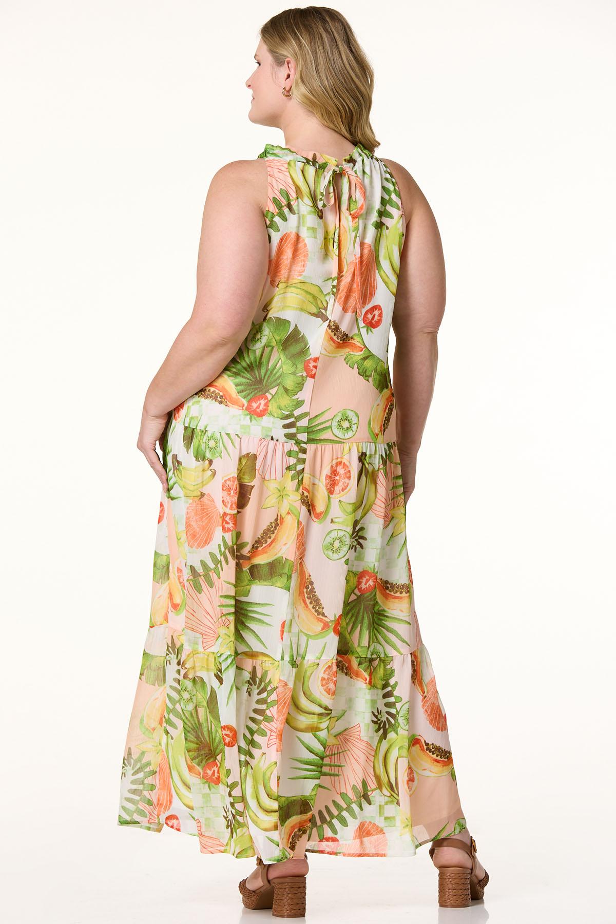 Cato Fashions | Cato Plus Size Island Palm Maxi Dress