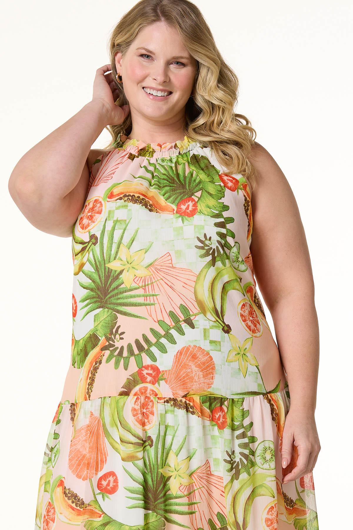 Cato Fashions | Cato Plus Size Island Palm Maxi Dress Cato Fashions | Cato Plus Size Island Palm Maxi Dress