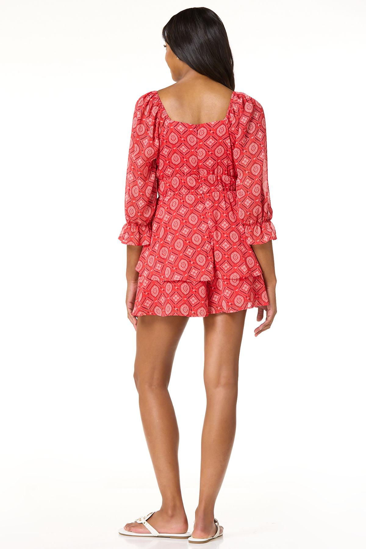 open lace back dress Bandana and Cow Print Dress 2T
