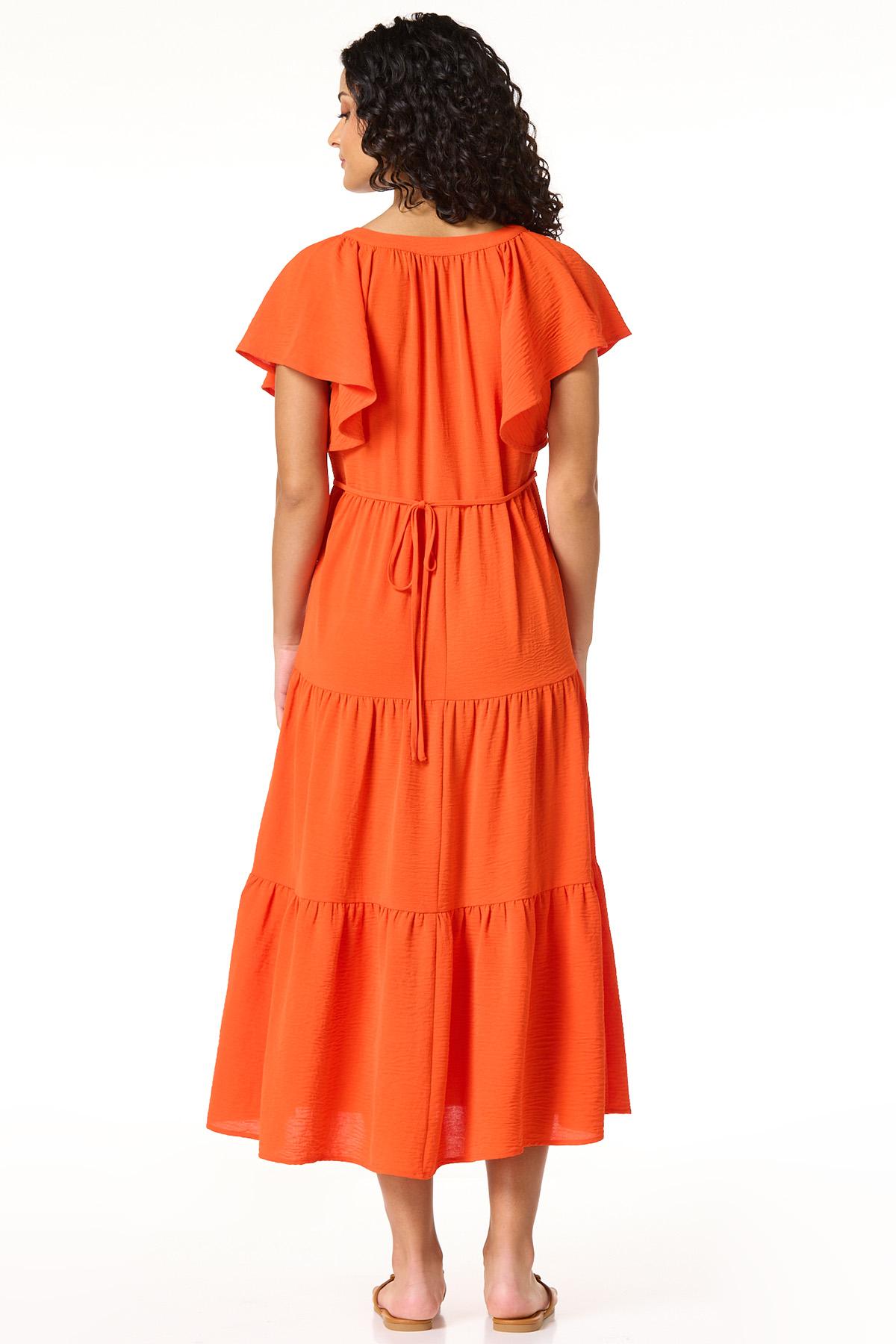 orange drop waist midi dress Hailey Midi Slip Dress main image 0