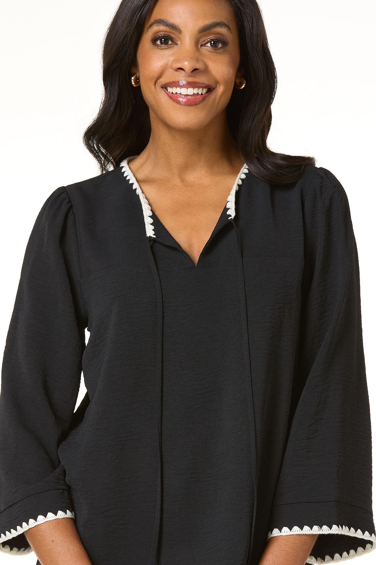 Cato Fashions | Cato Contrasting Stitch Top