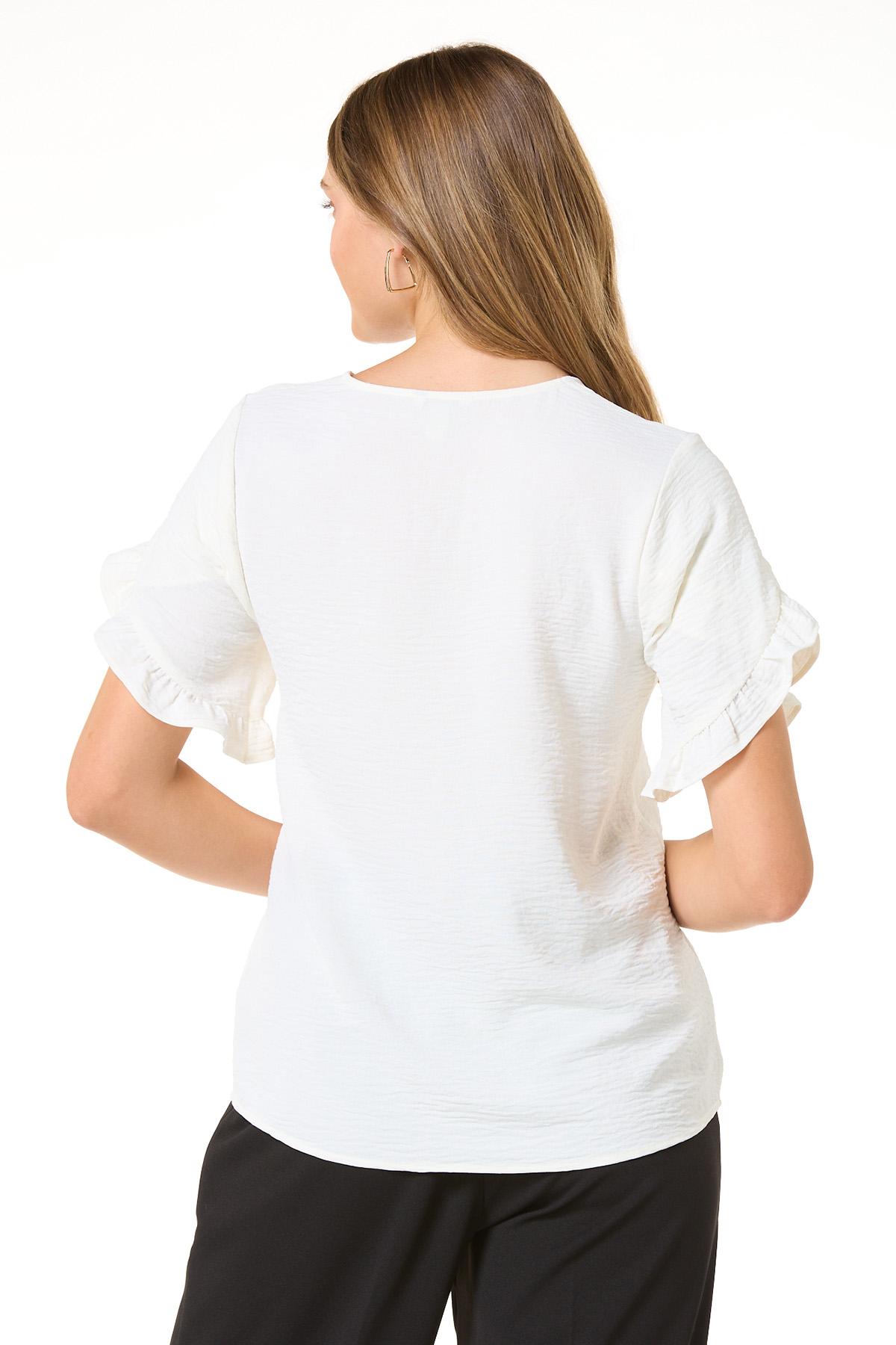 Cato Fashions | Cato Ruffled Tulip Sleeve Top
